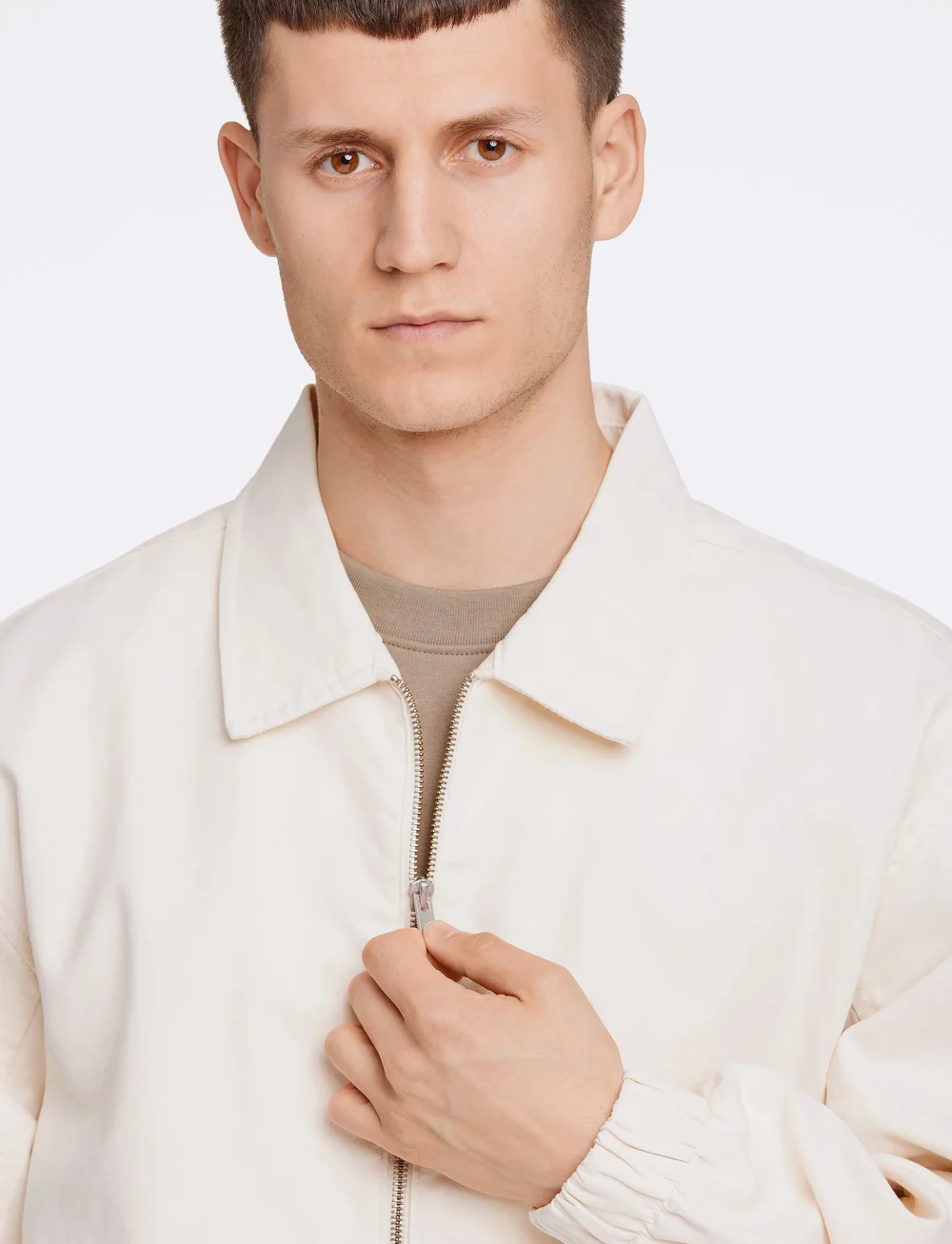 Lindbergh - Zip Through Overshirt - herbstjacken - cream white - 5