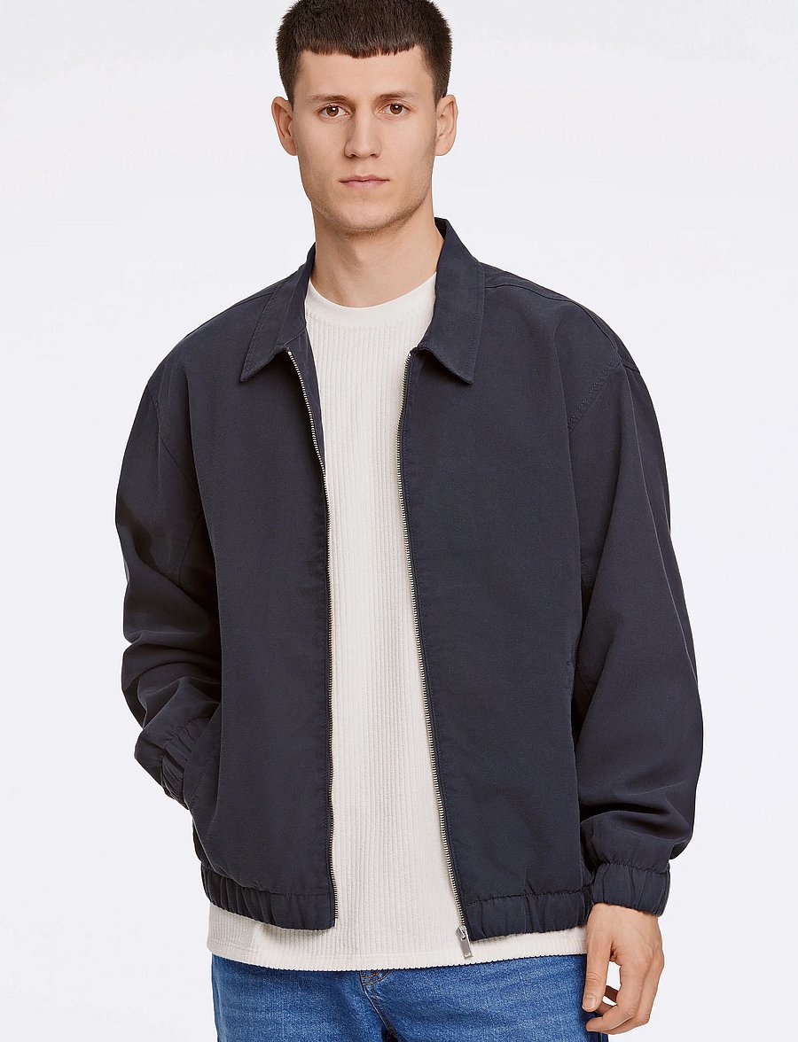 Lindbergh - Zip Through Overshirt - forårsjakker - navy - 0