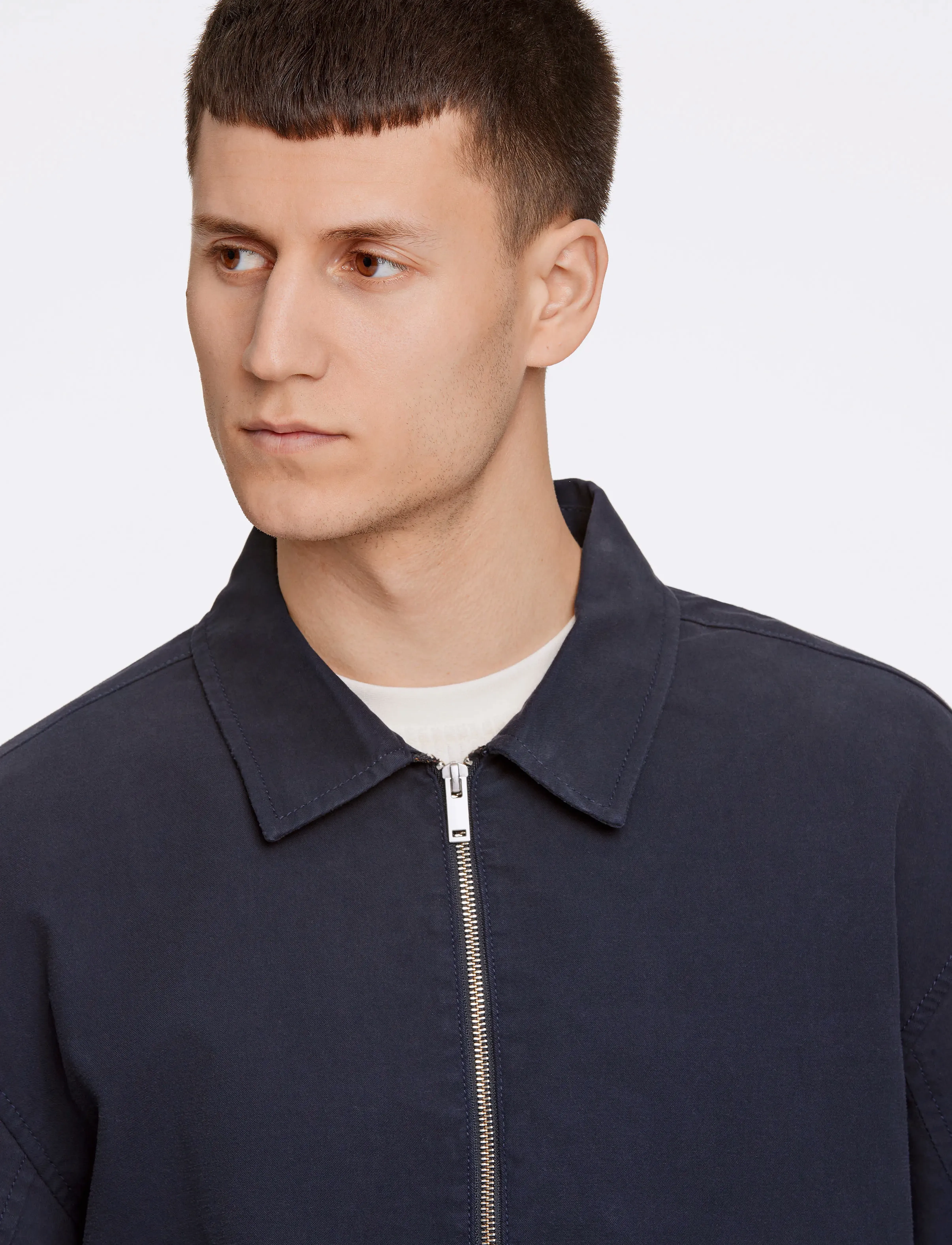 Lindbergh - Zip Through Overshirt - vårjackor - navy - 5