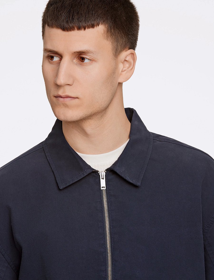 Lindbergh - Zip Through Overshirt - forårsjakker - navy - 5