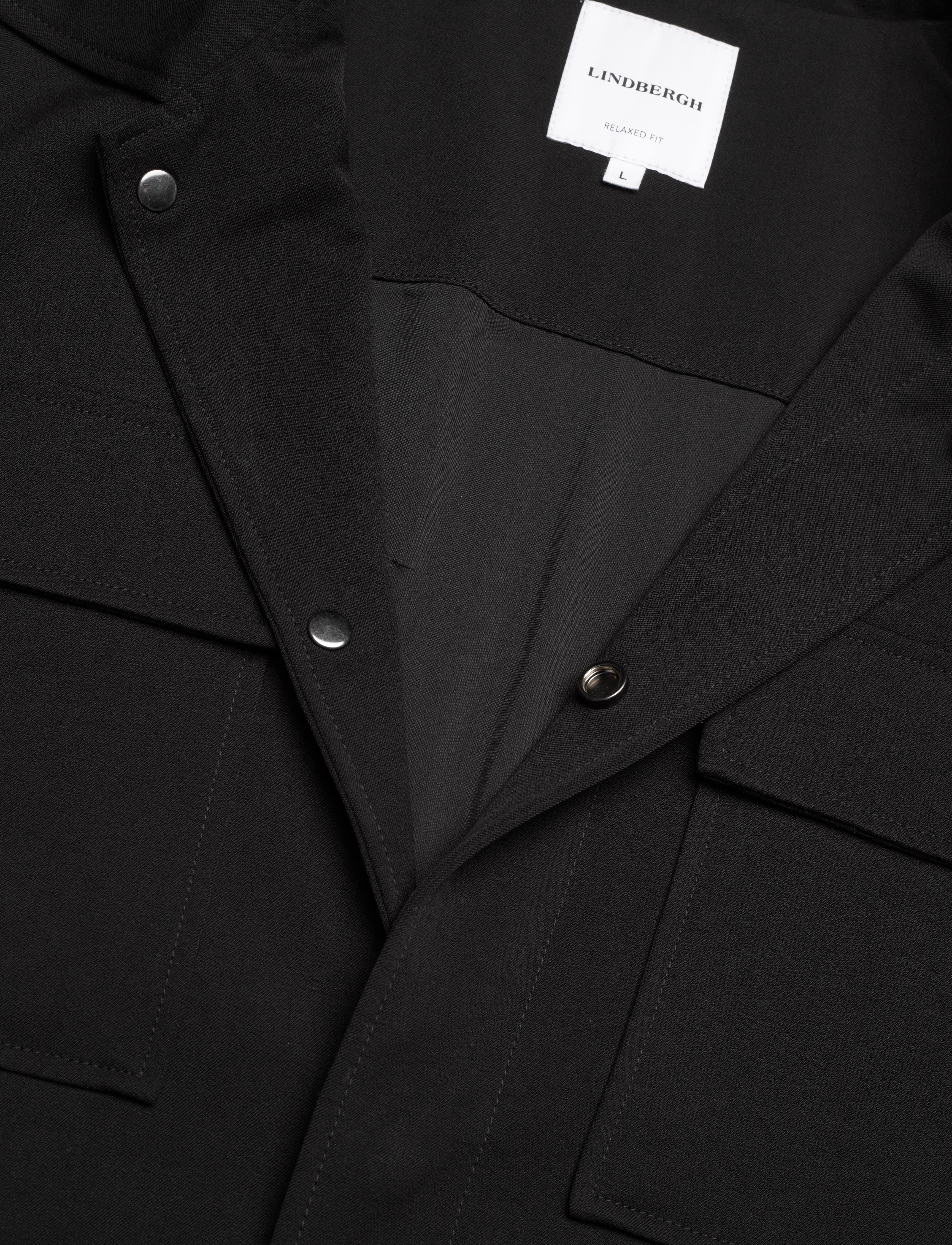 Lindbergh - Pocket overshirt - black - 2