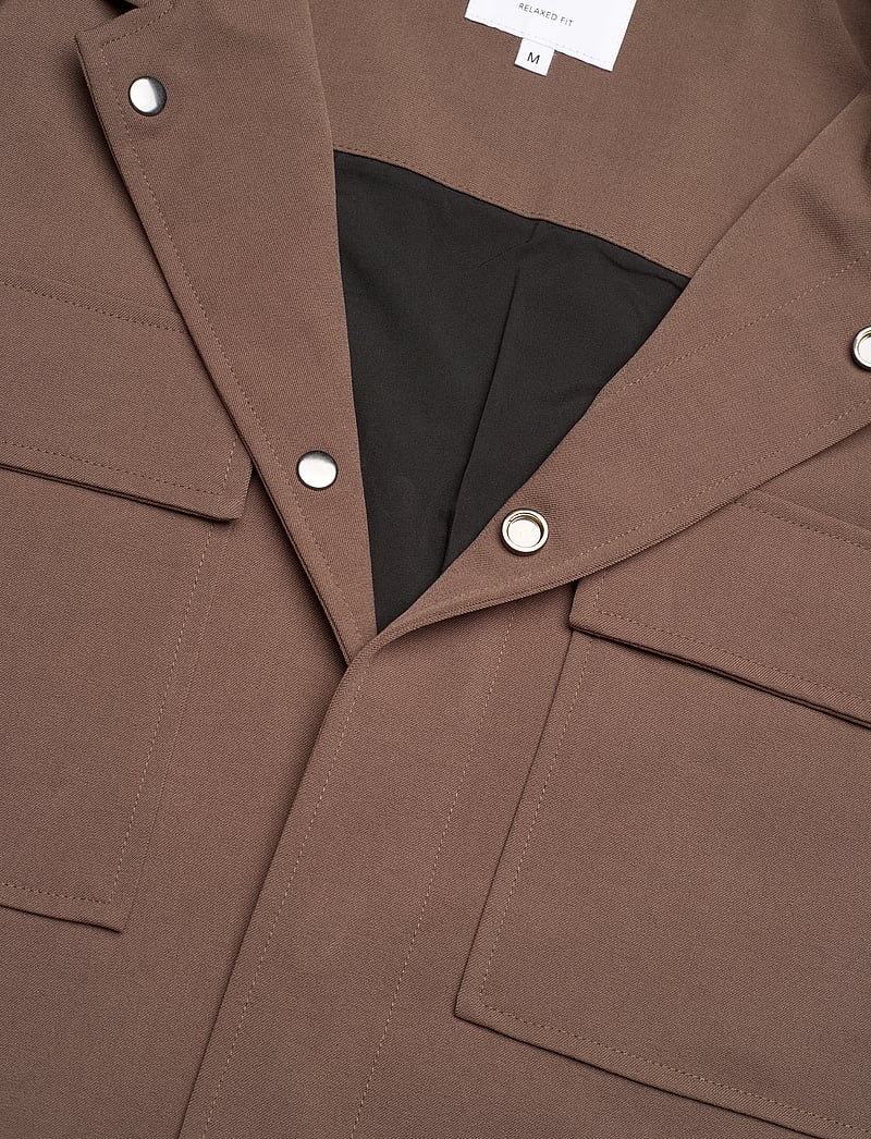 Lindbergh - Pocket overshirt - kollektionen - brown - 2