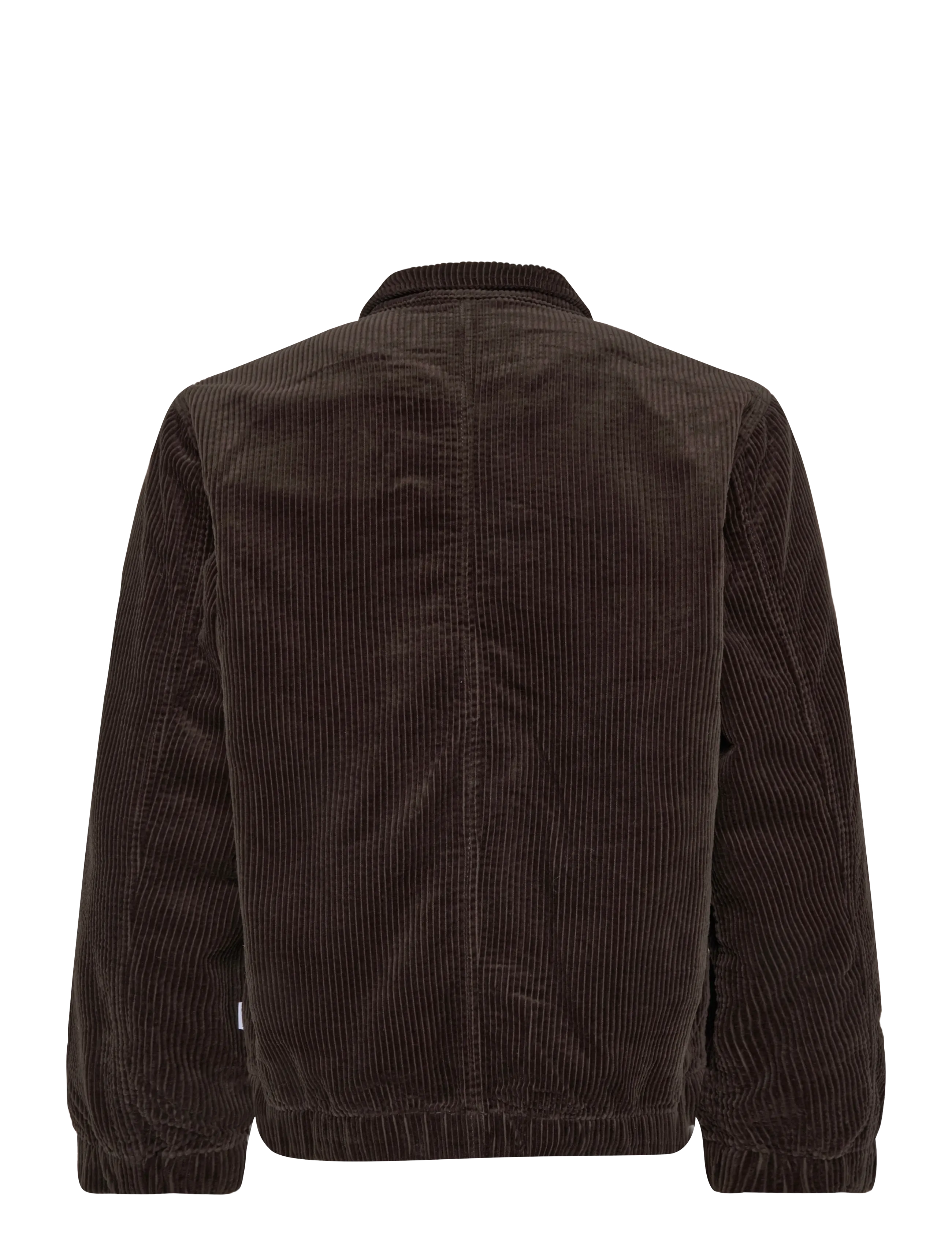 Lindbergh - Seersucker corduroy zip through jacket - herbstjacken - dk brown - 1