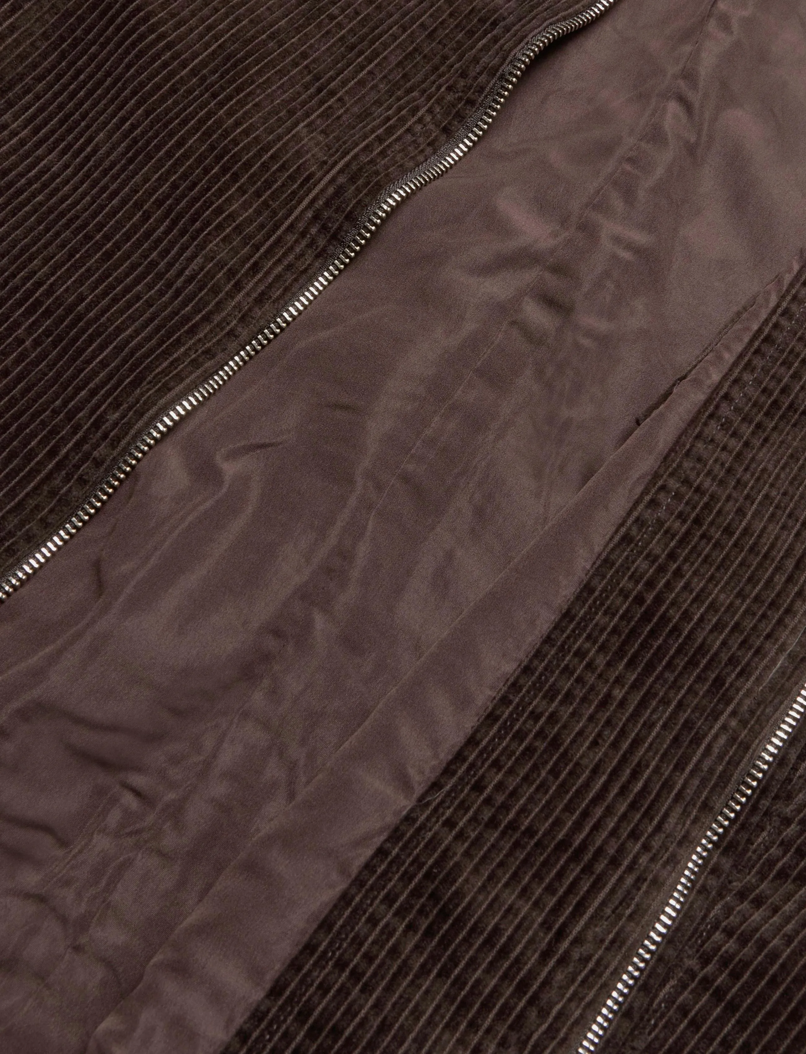 Lindbergh - Seersucker corduroy zip through jacket - herbstjacken - dk brown - 4