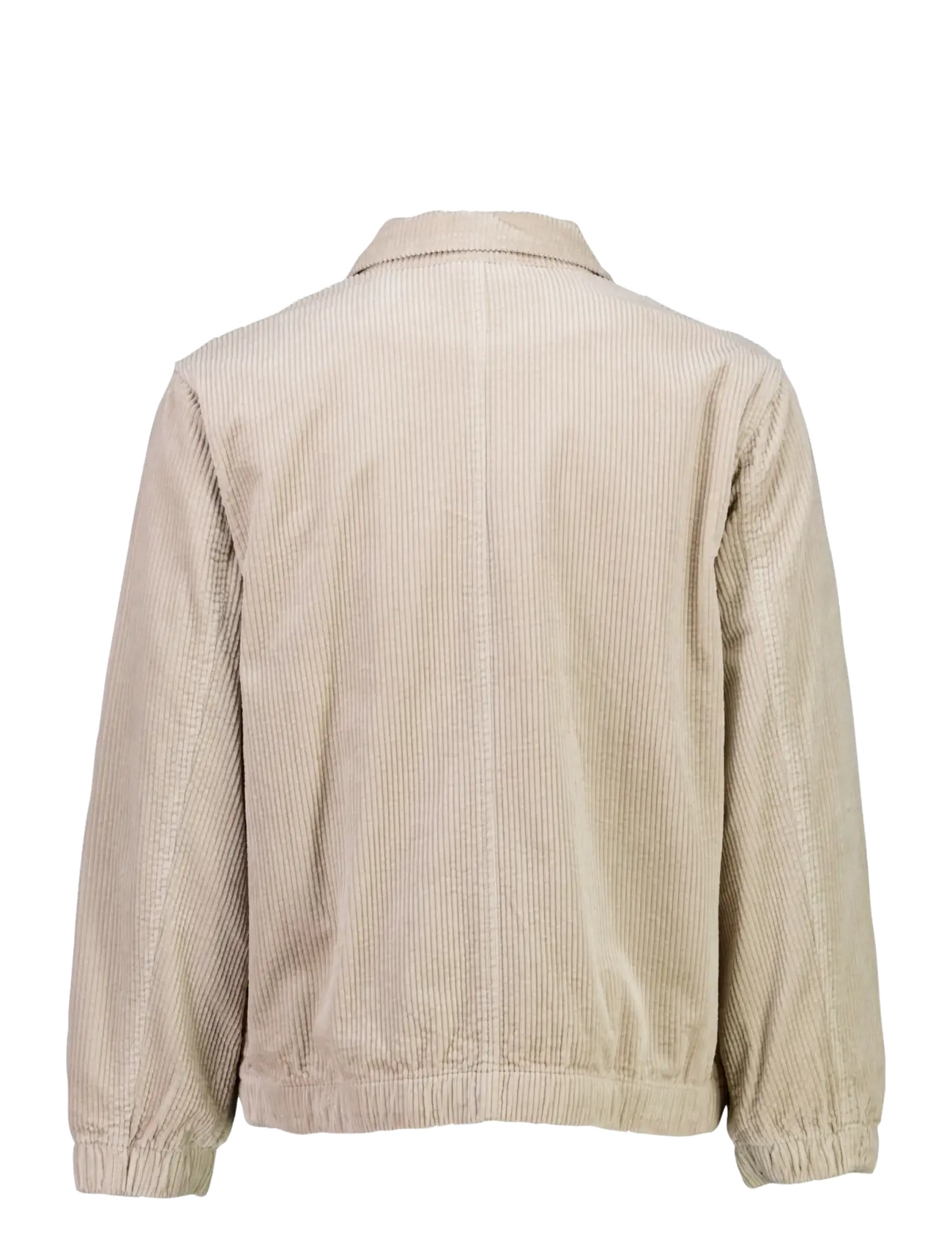 Lindbergh - Seersucker corduroy zip through jacket - höstjackor - lt stone - 2