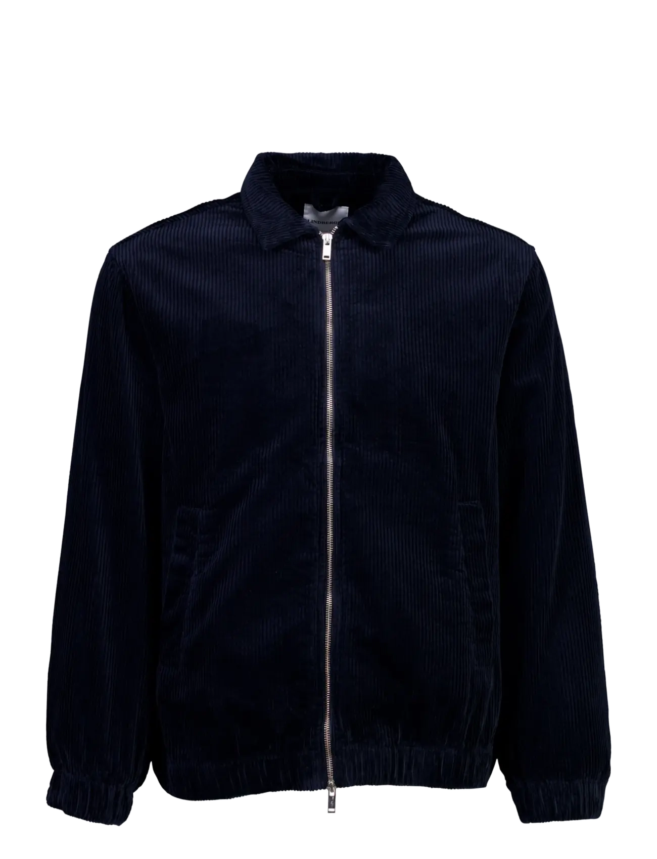 Lindbergh - Seersucker corduroy zip through jacket - höstjackor - navy - 1