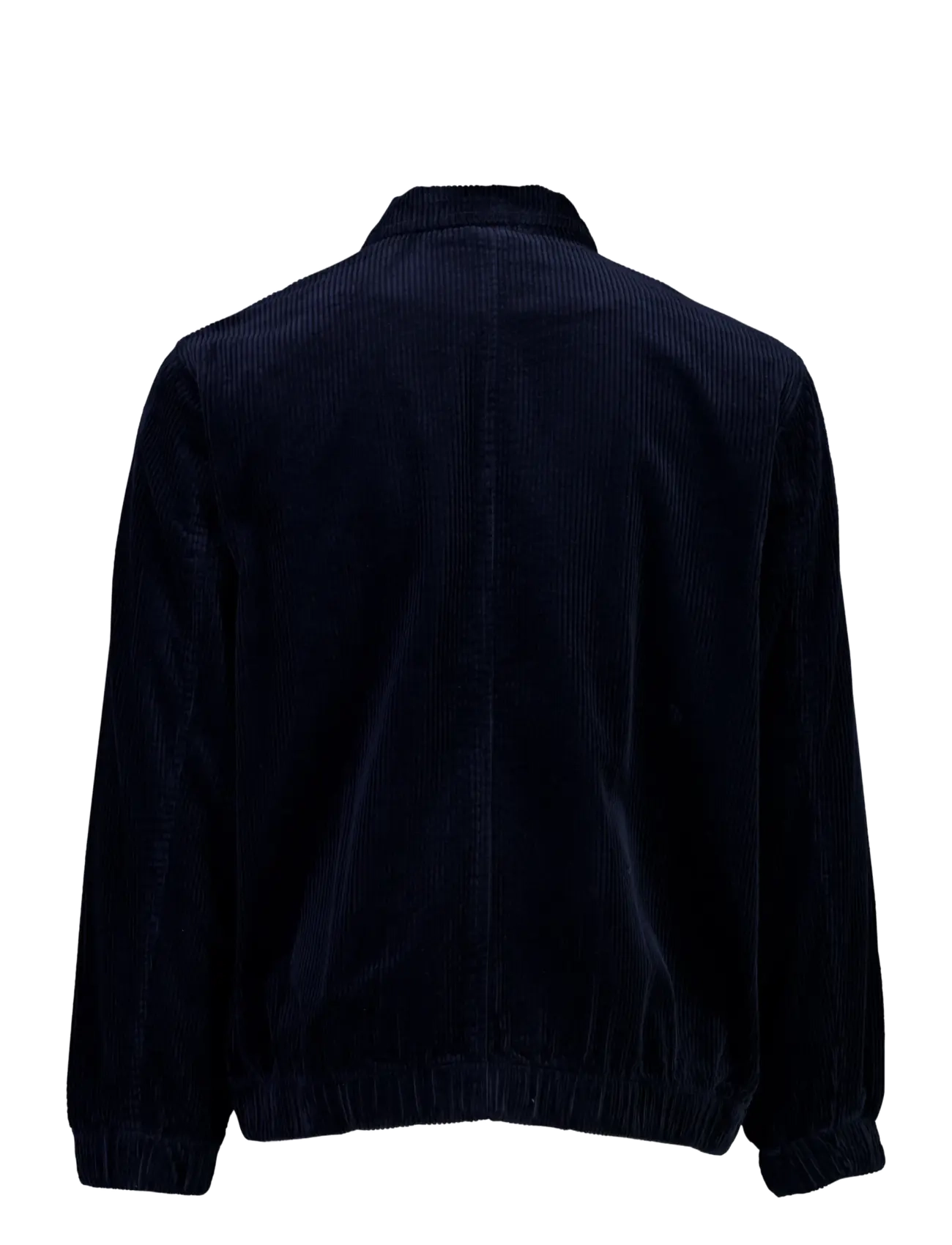 Lindbergh - Seersucker corduroy zip through jacket - höstjackor - navy - 2