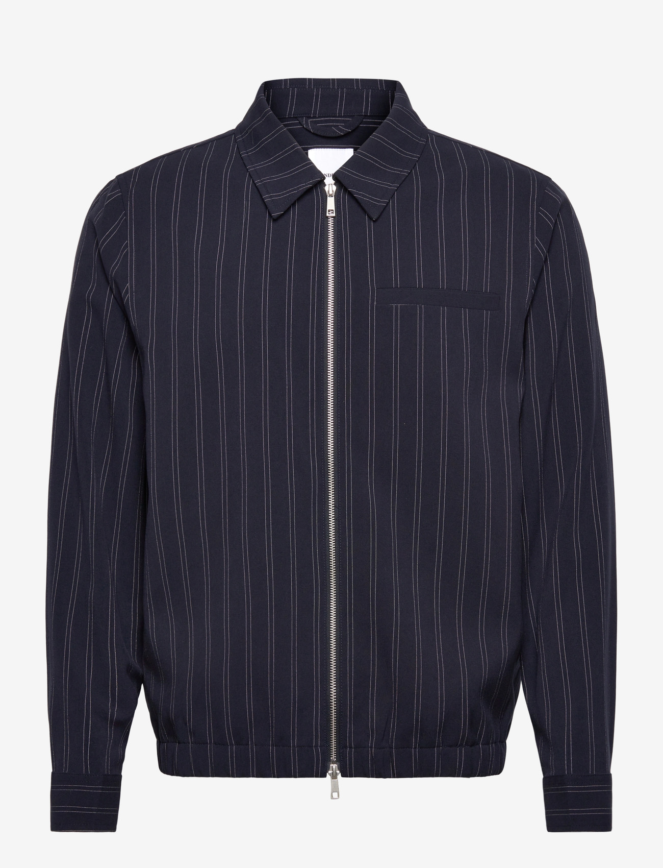 Lindbergh - Superflex pinstriped overshirt - mænd - navy - 1