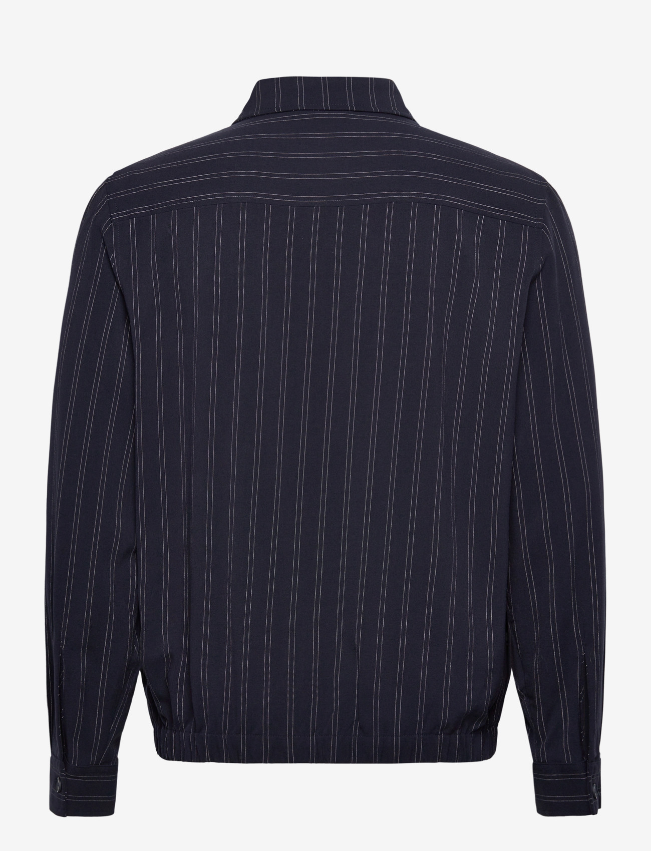 Lindbergh - Superflex pinstriped overshirt - mænd - navy - 2