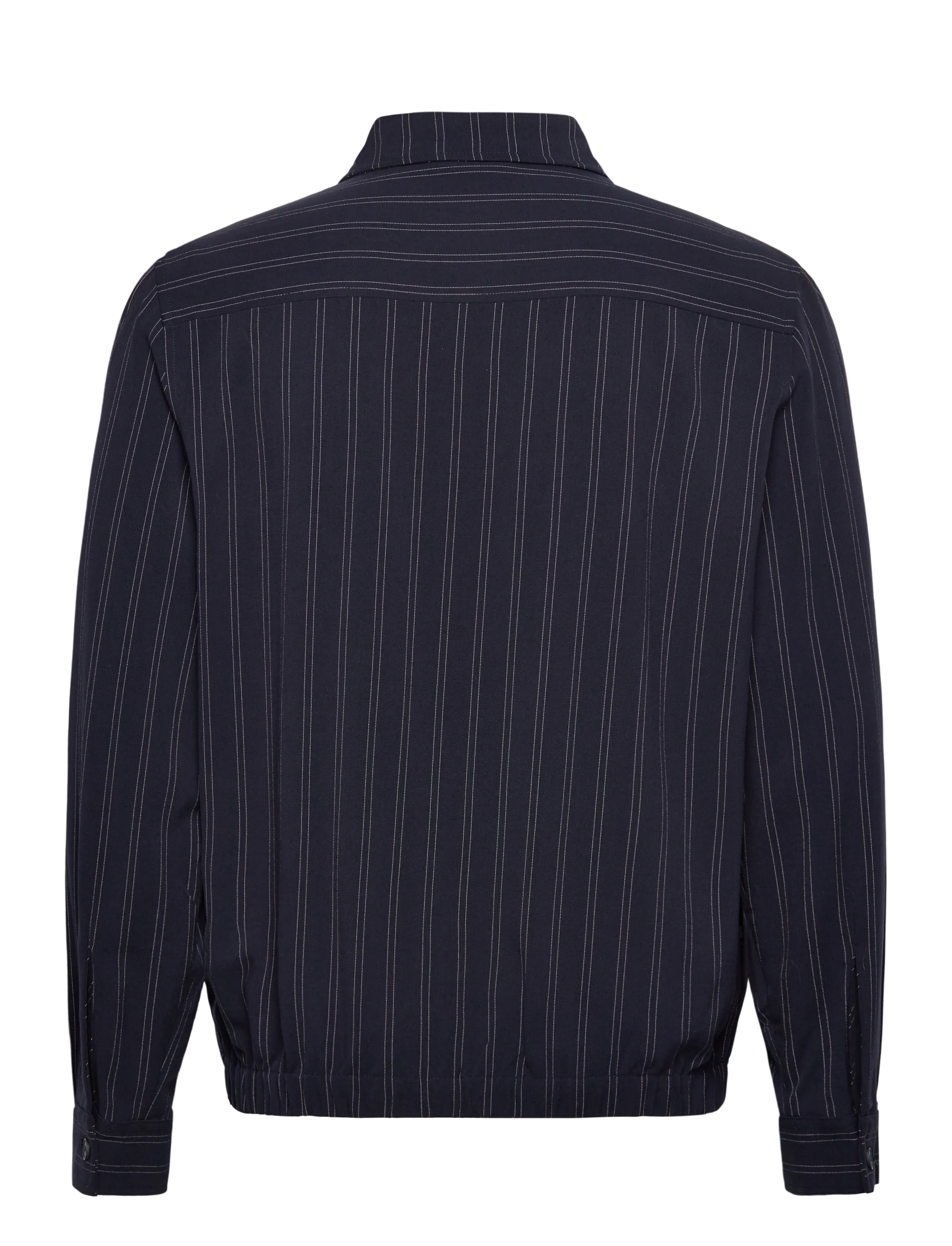 Lindbergh - Superflex pinstriped overshirt - mænd - navy - 2