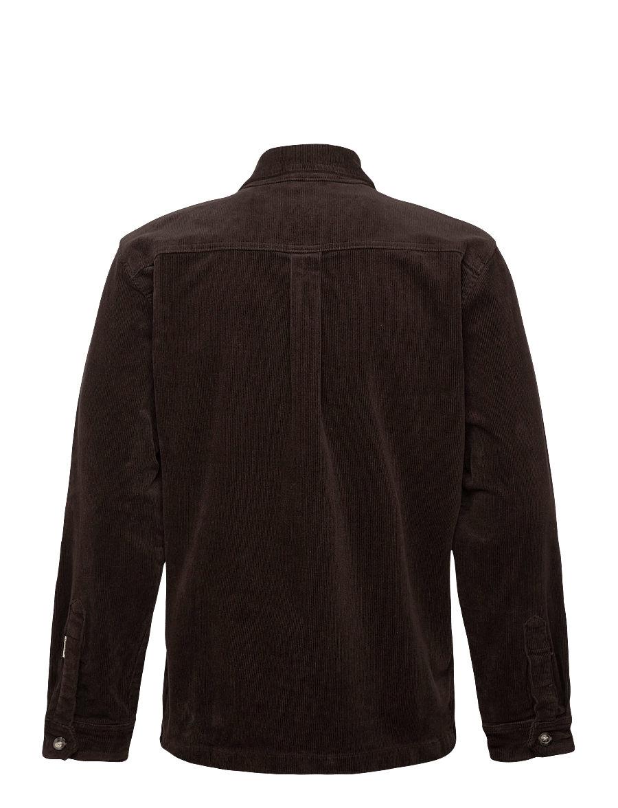 Lindbergh - Superflex corduroy overshirt - corduroy shirts - dk brown - 2
