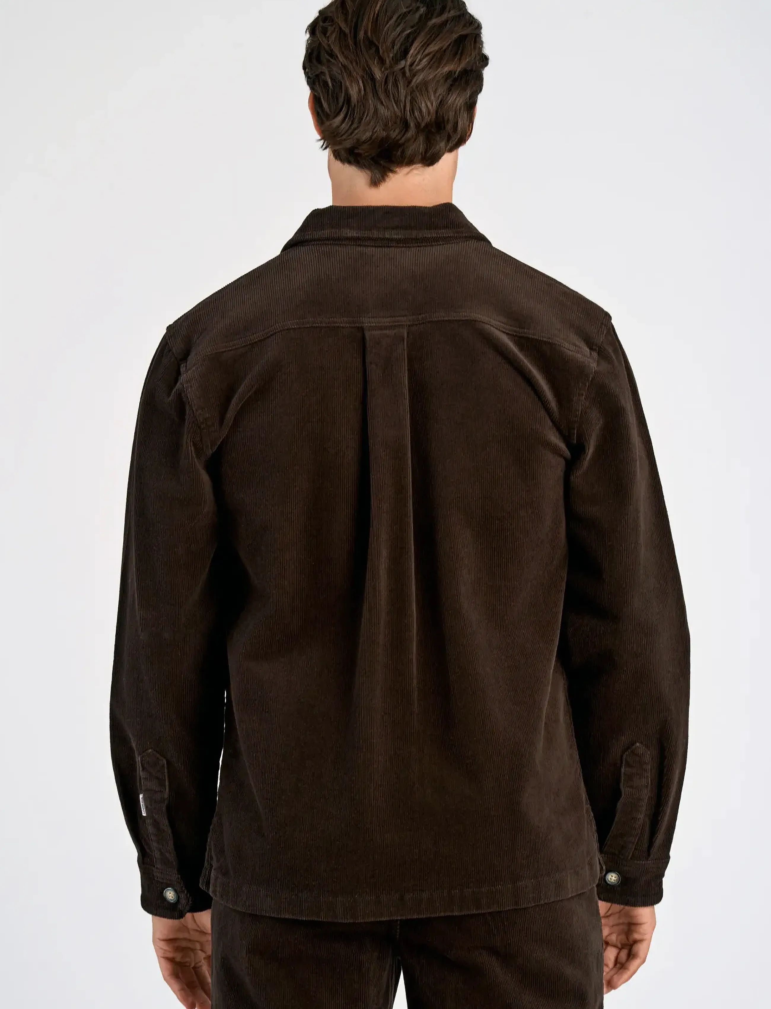 Lindbergh - Superflex corduroy overshirt - dk brown - 4