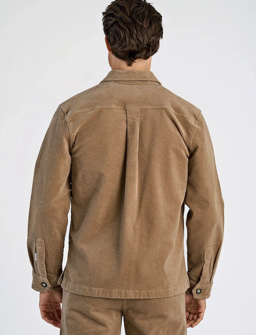 Lindbergh - Superflex corduroy overshirt - Überhemden - lt sand - 4