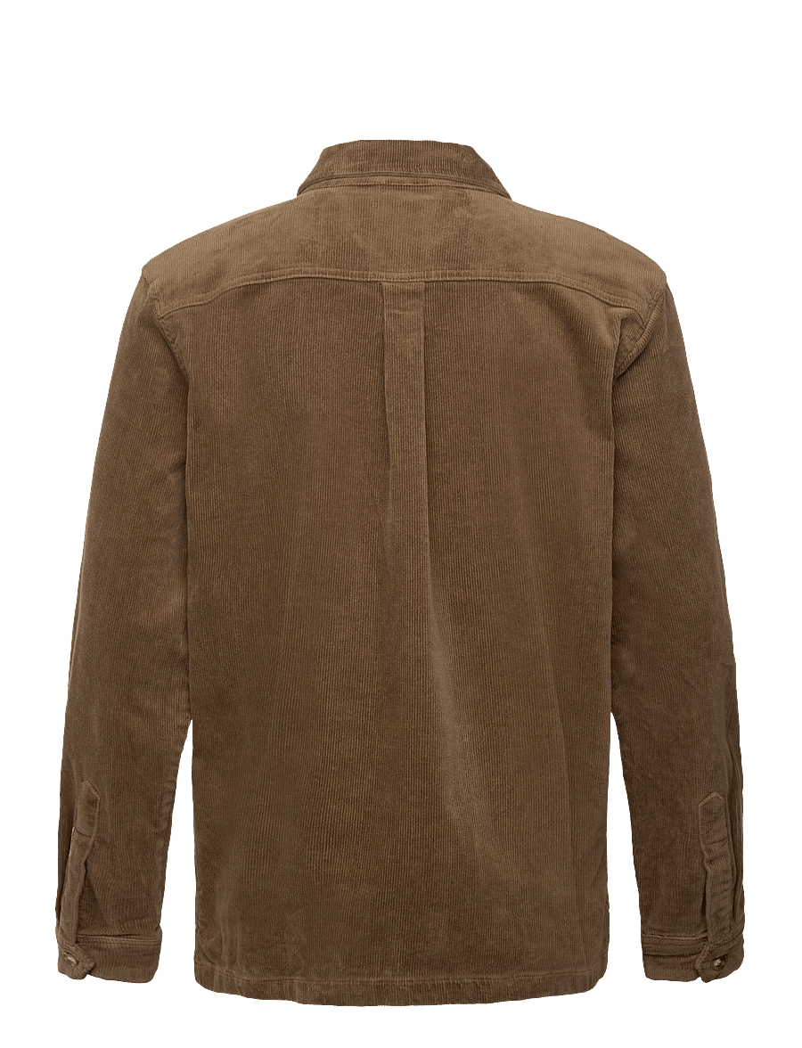 Lindbergh - Superflex corduroy overshirt - sand - 2