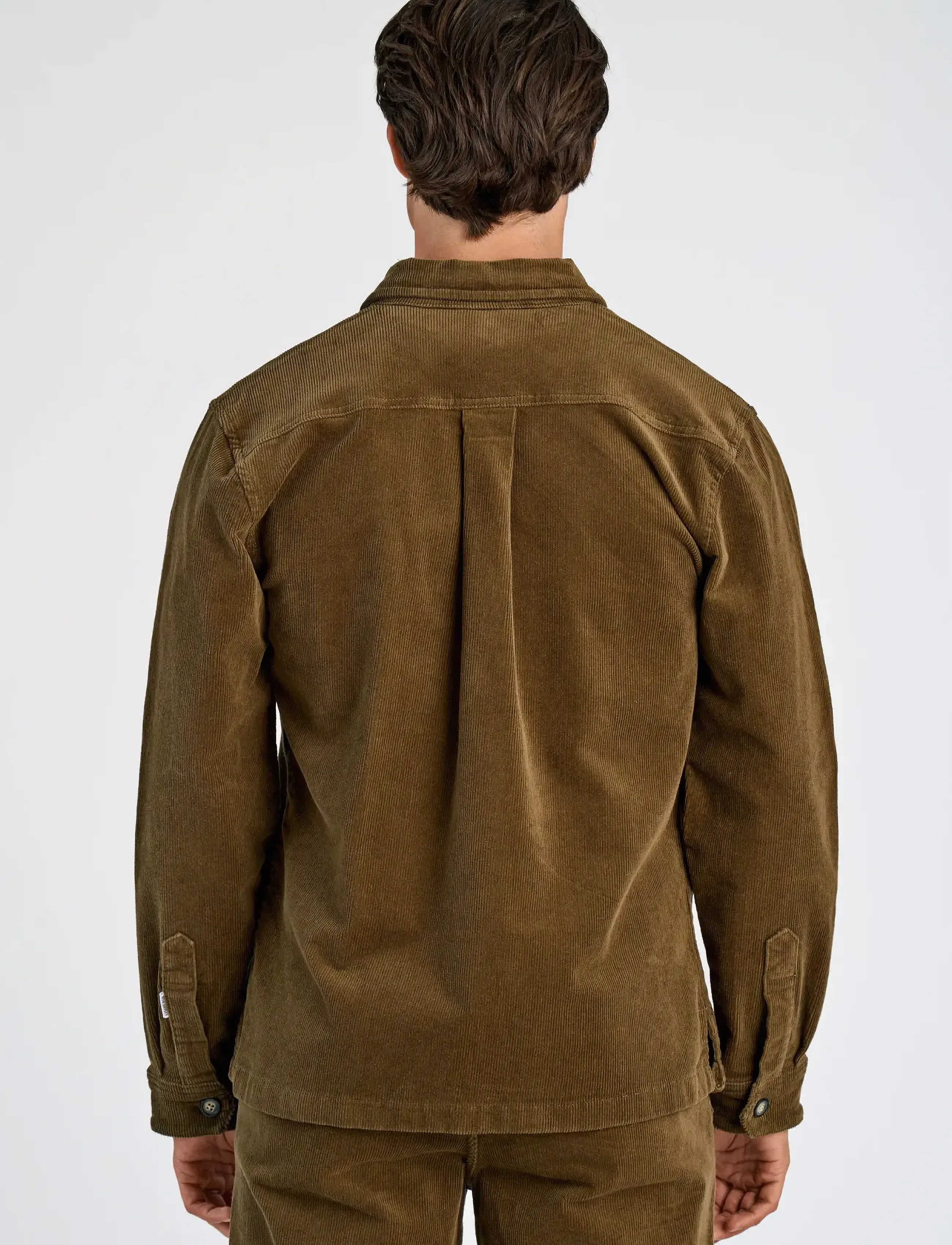 Lindbergh - Superflex corduroy overshirt - sand - 4
