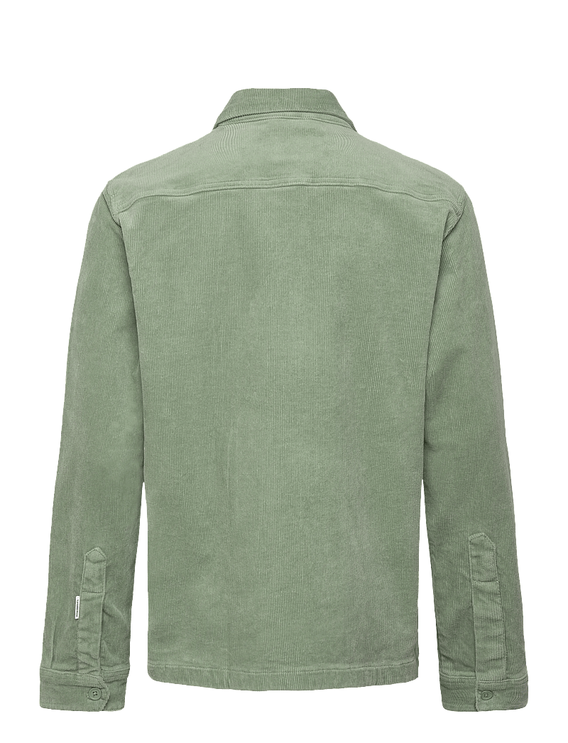 Lindbergh - Superflex corduroy overshirt - kollektionen - sage green - 2