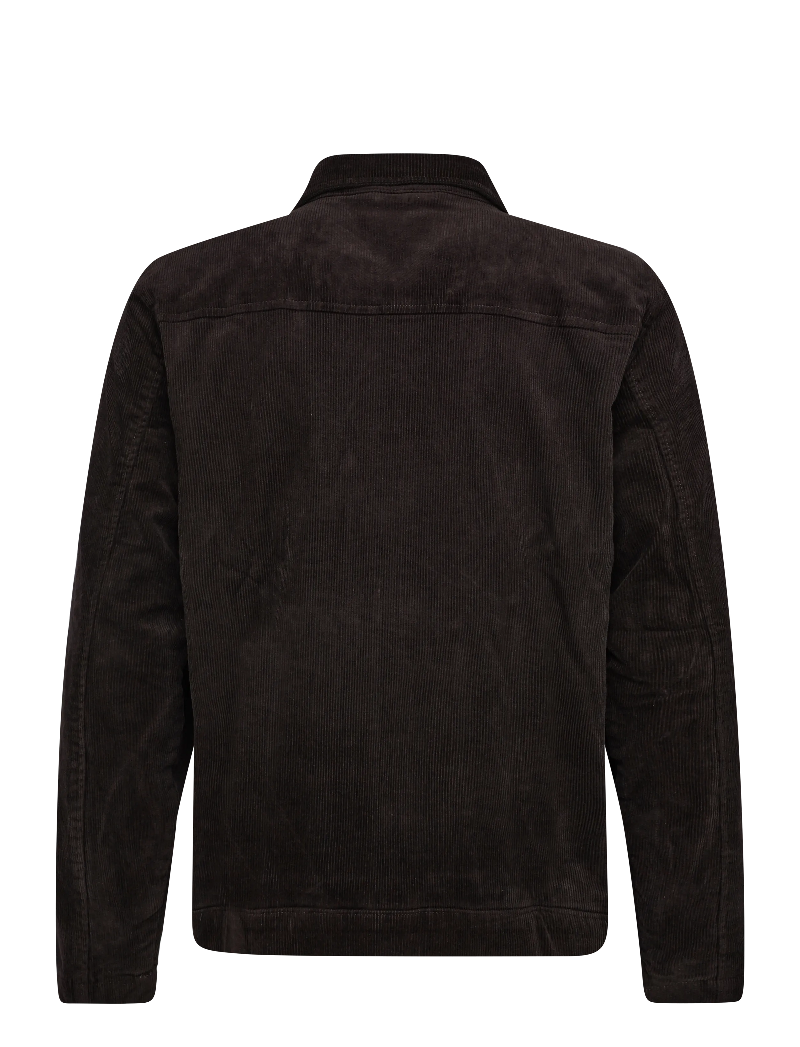 Lindbergh - Superflex corduroy zip-through over - höstjackor - dk brown - 1