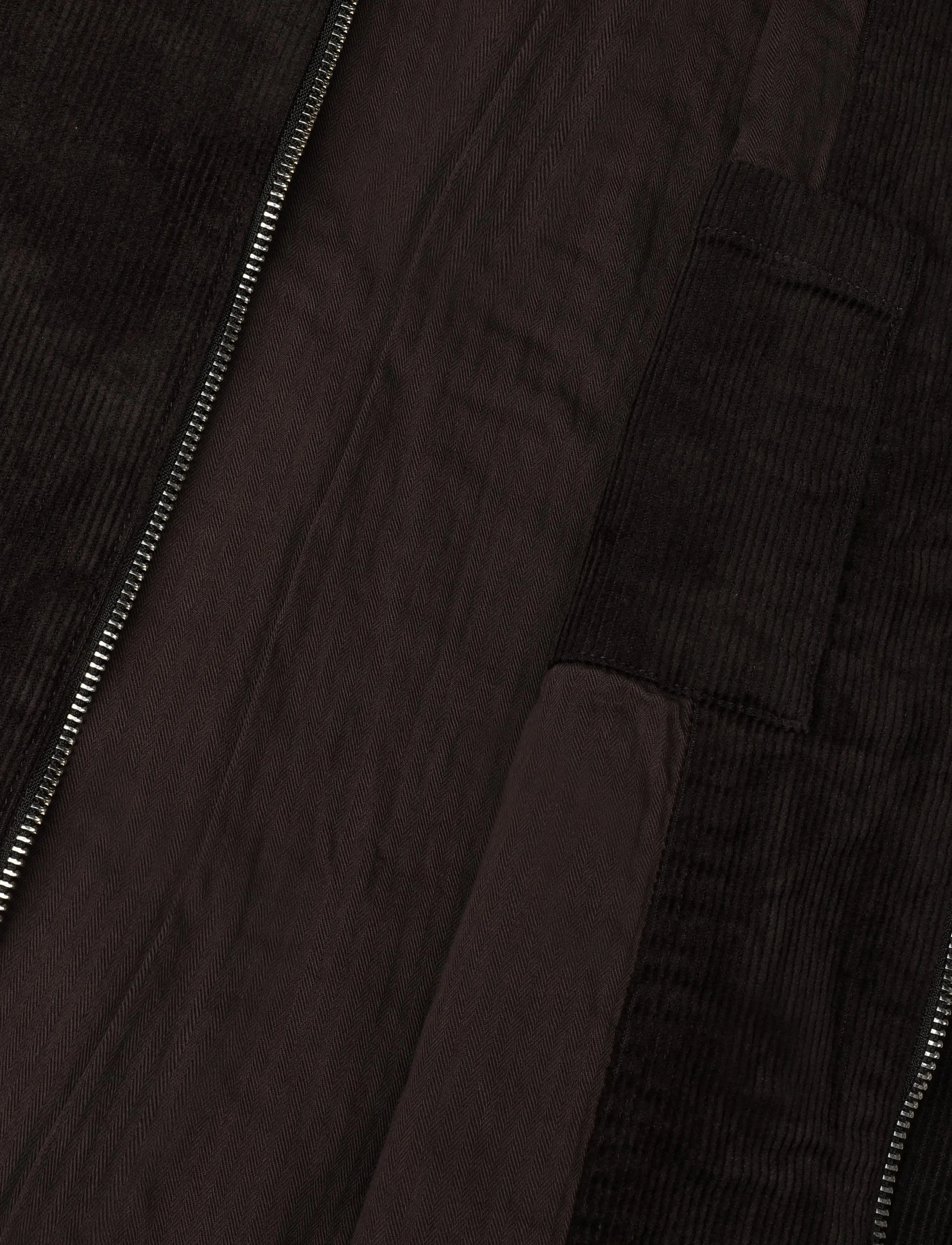 Lindbergh - Superflex corduroy zip-through over - höstjackor - dk brown - 4