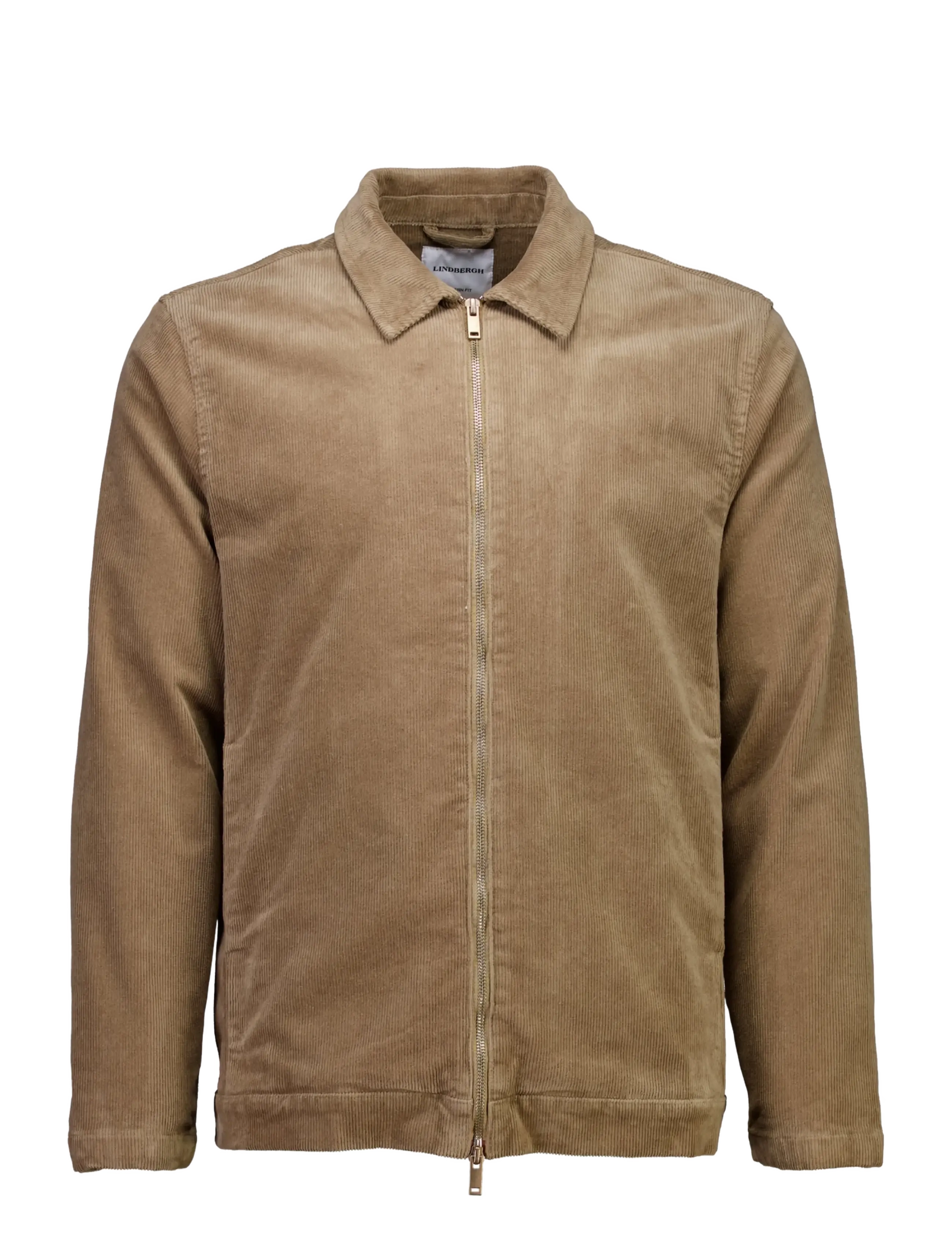 Lindbergh - Superflex corduroy zip-through over - fall jackets - lt sand - 1
