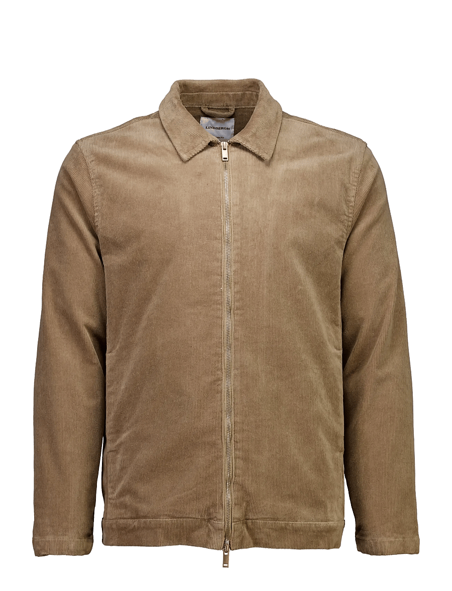 Lindbergh - Superflex corduroy zip-through over - efterårsjakker - lt sand - 1