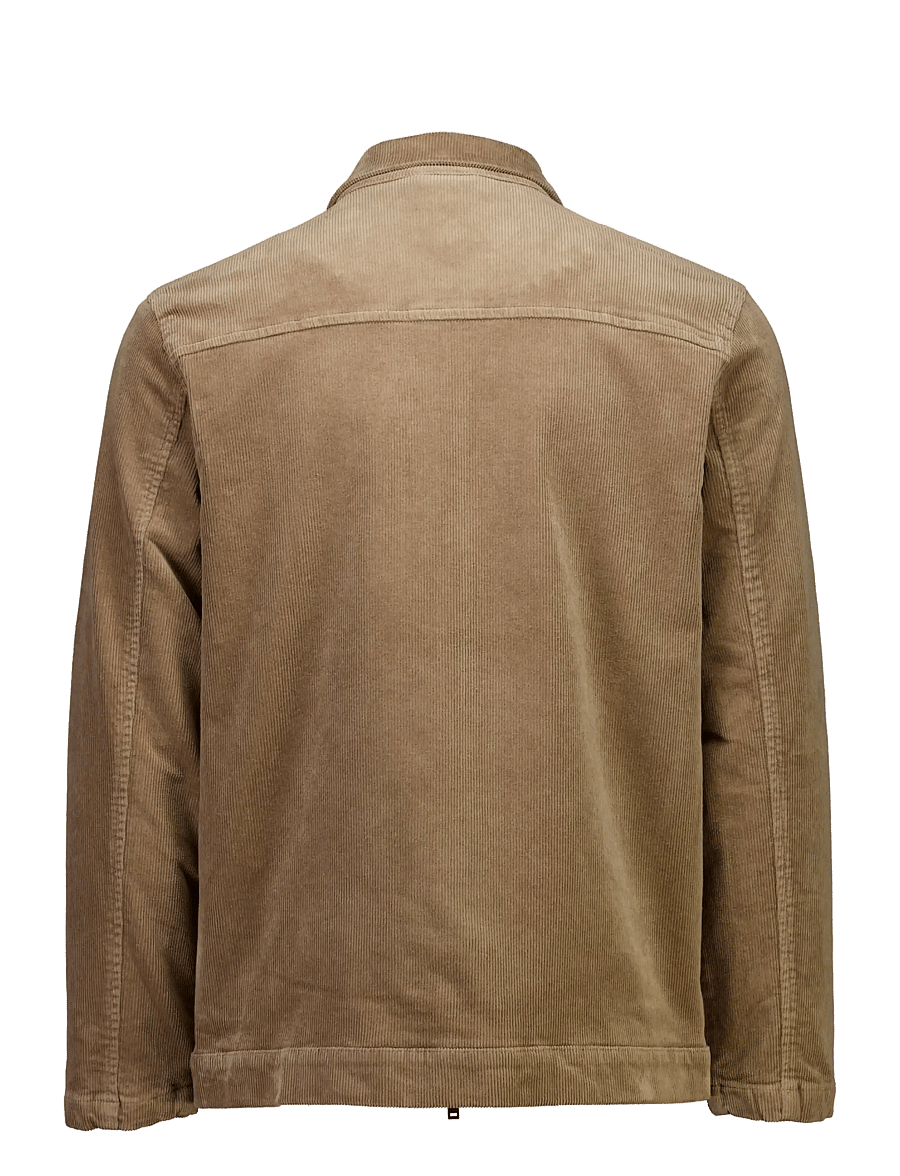 Lindbergh - Superflex corduroy zip-through over - efterårsjakker - lt sand - 2