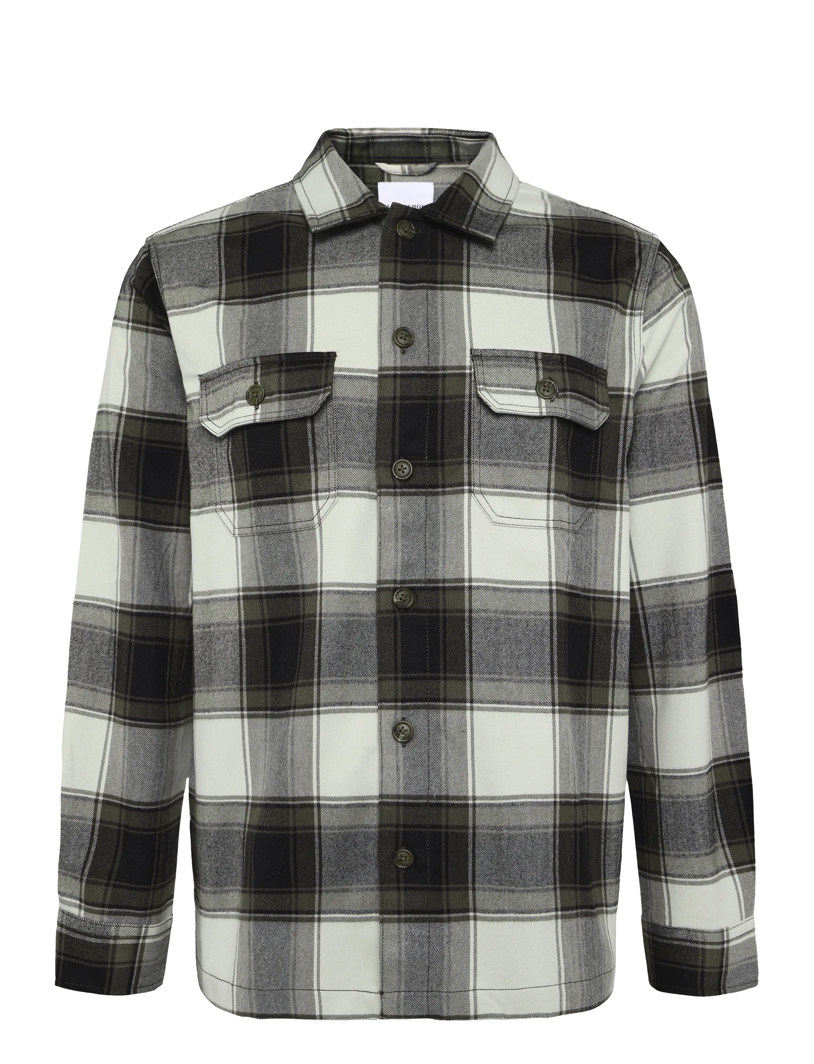 Lindbergh Brushed structure overshirt - Booztlet only men - BROWN / brown