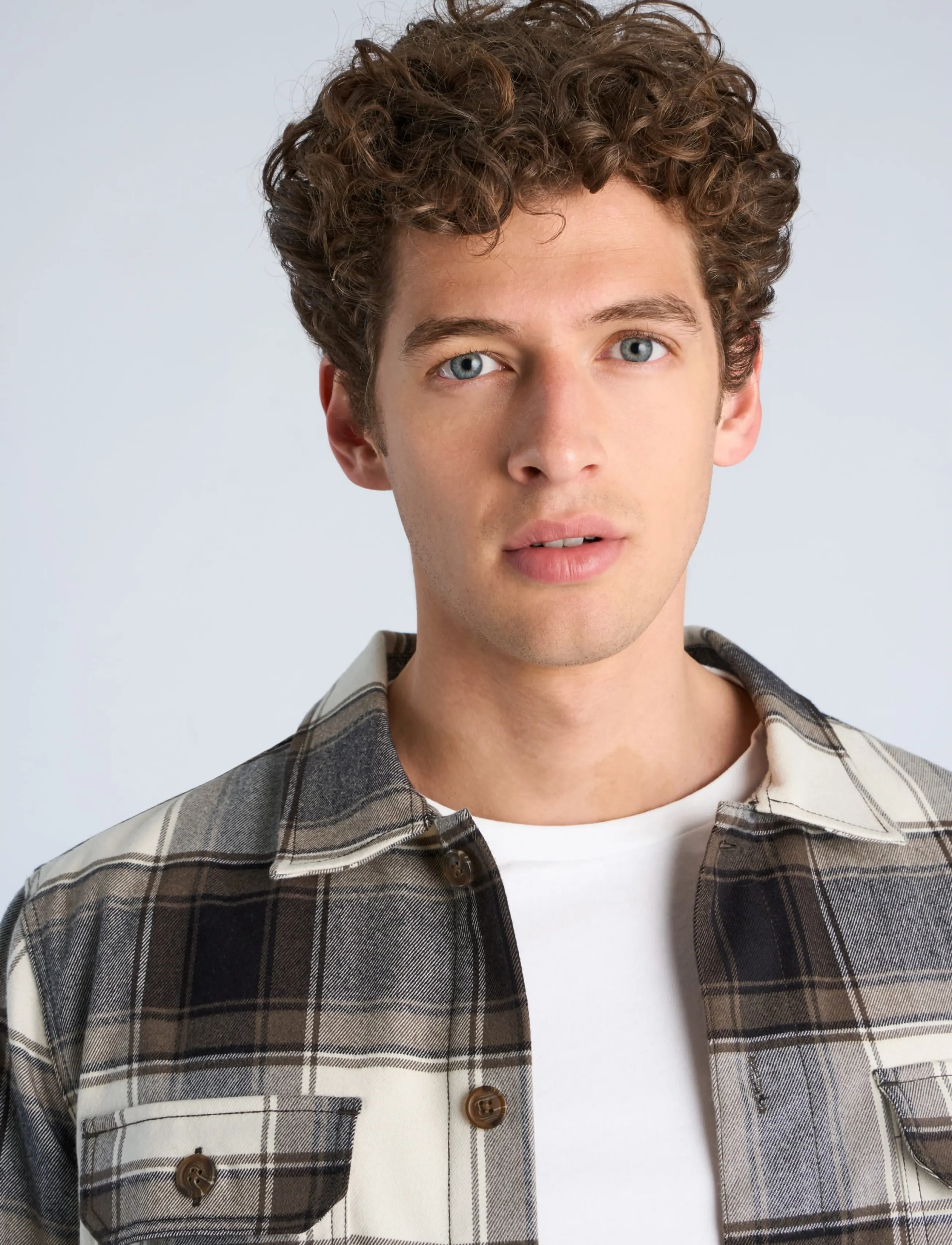 Lindbergh - Brushed structure overshirt - efterårstøj - brown - 5