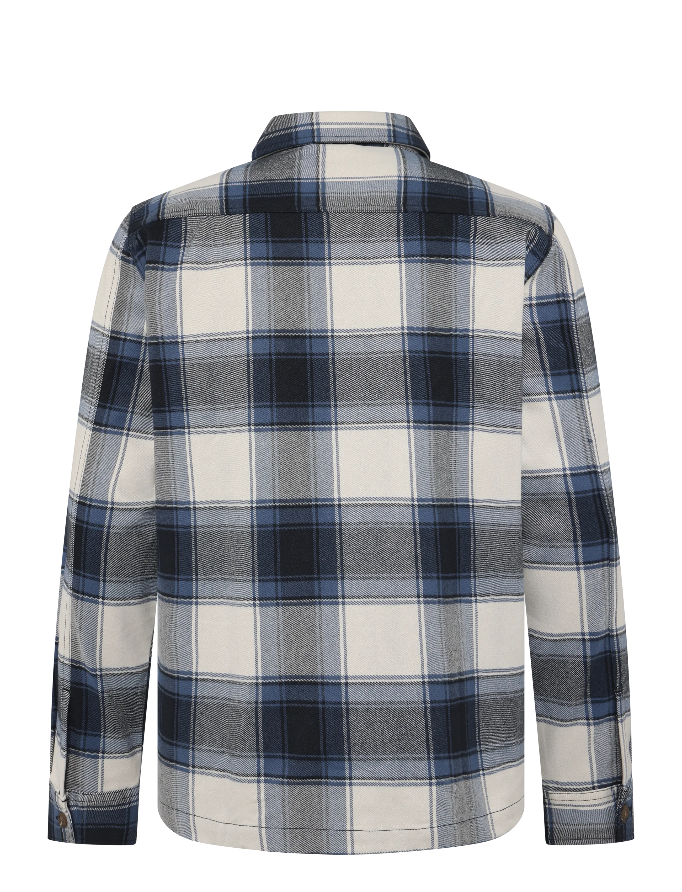 Lindbergh - Brushed structure overshirt - autumn clothing - navy - 2