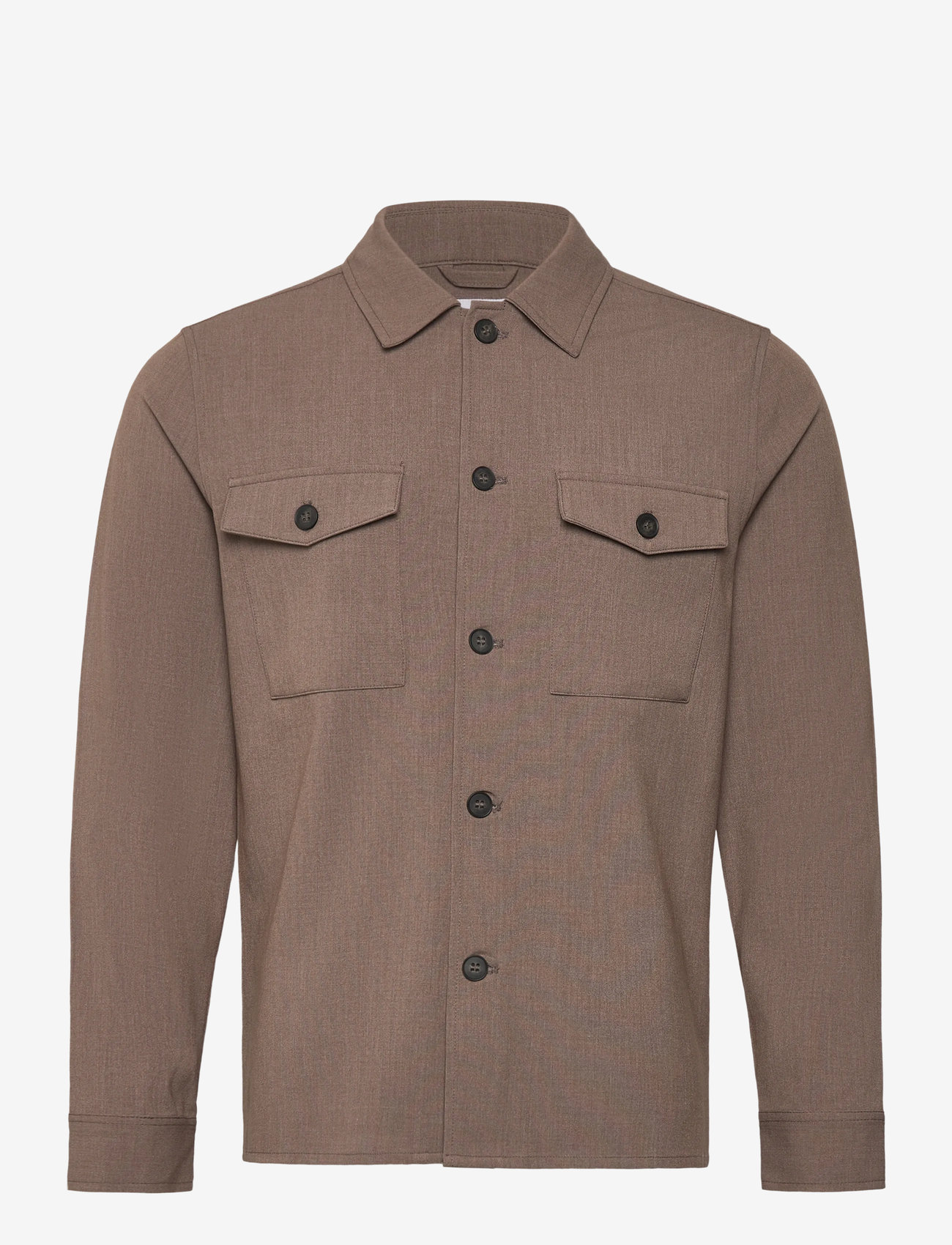 Lindbergh - Superflex overshirt - efterårstøj - beige mix - 0