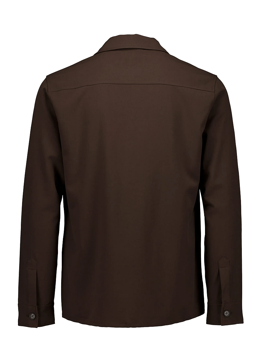 Lindbergh - Superflex overshirt - casual shirts - deep brown - 2