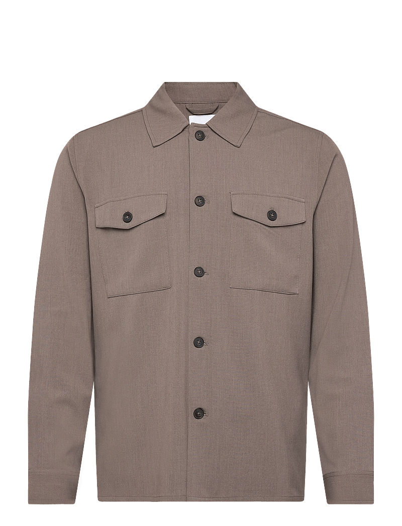 Lindbergh - Superflex overshirt - casual hemden - deep sand mel - 1