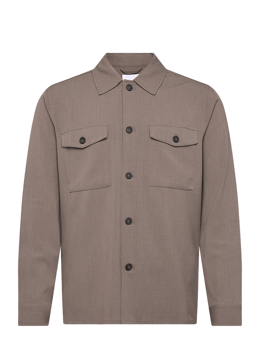 Lindbergh - Relaxed formal overshirt - Überhemden - deep sand mel - 1