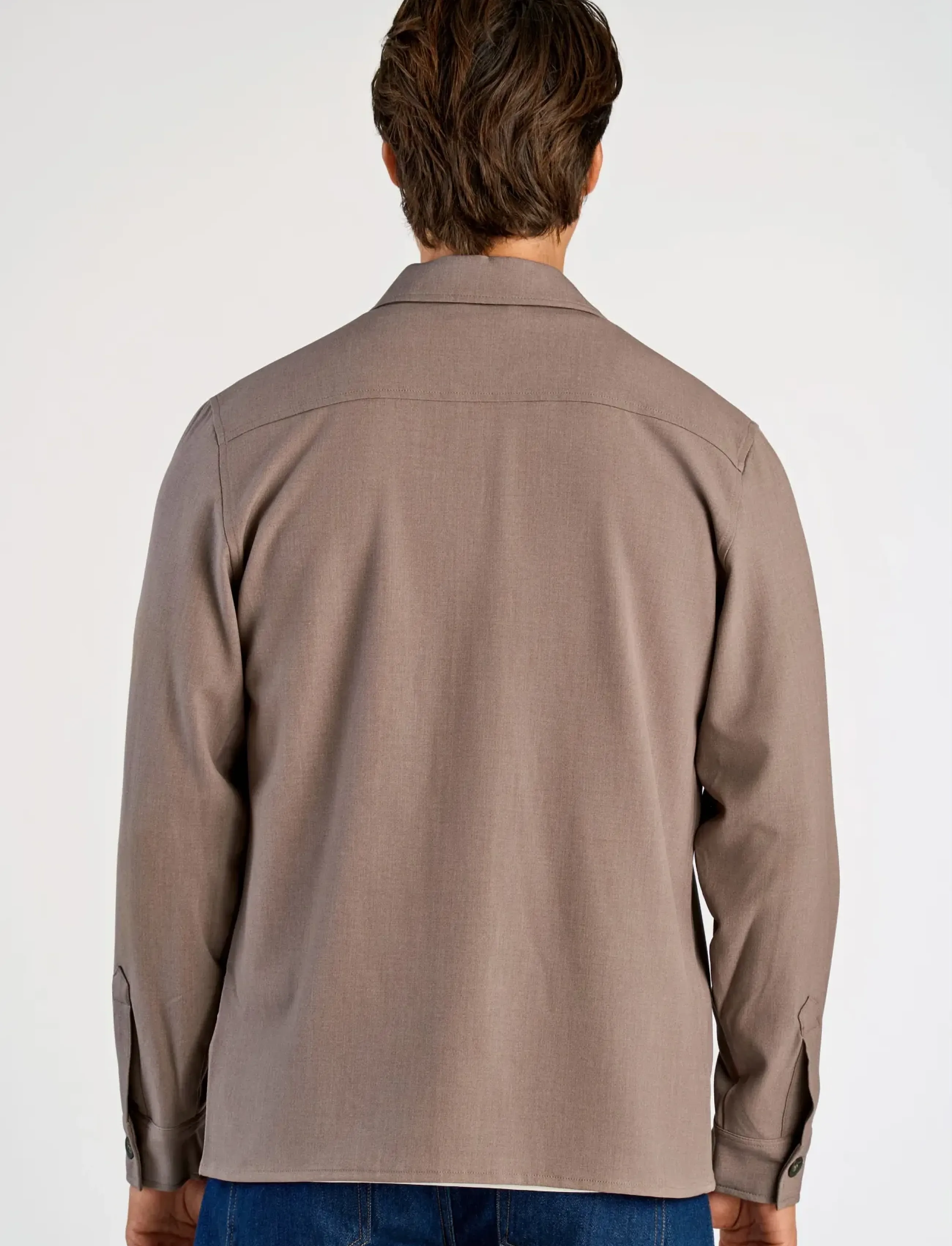 Lindbergh - Superflex overshirt - casual skjortor - deep sand mel - 4