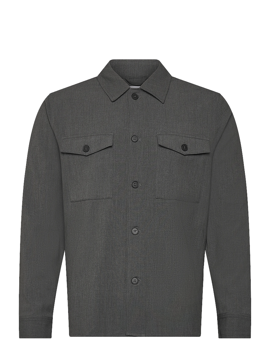 Lindbergh - Superflex overshirt - casual hemden - grey mix - 1