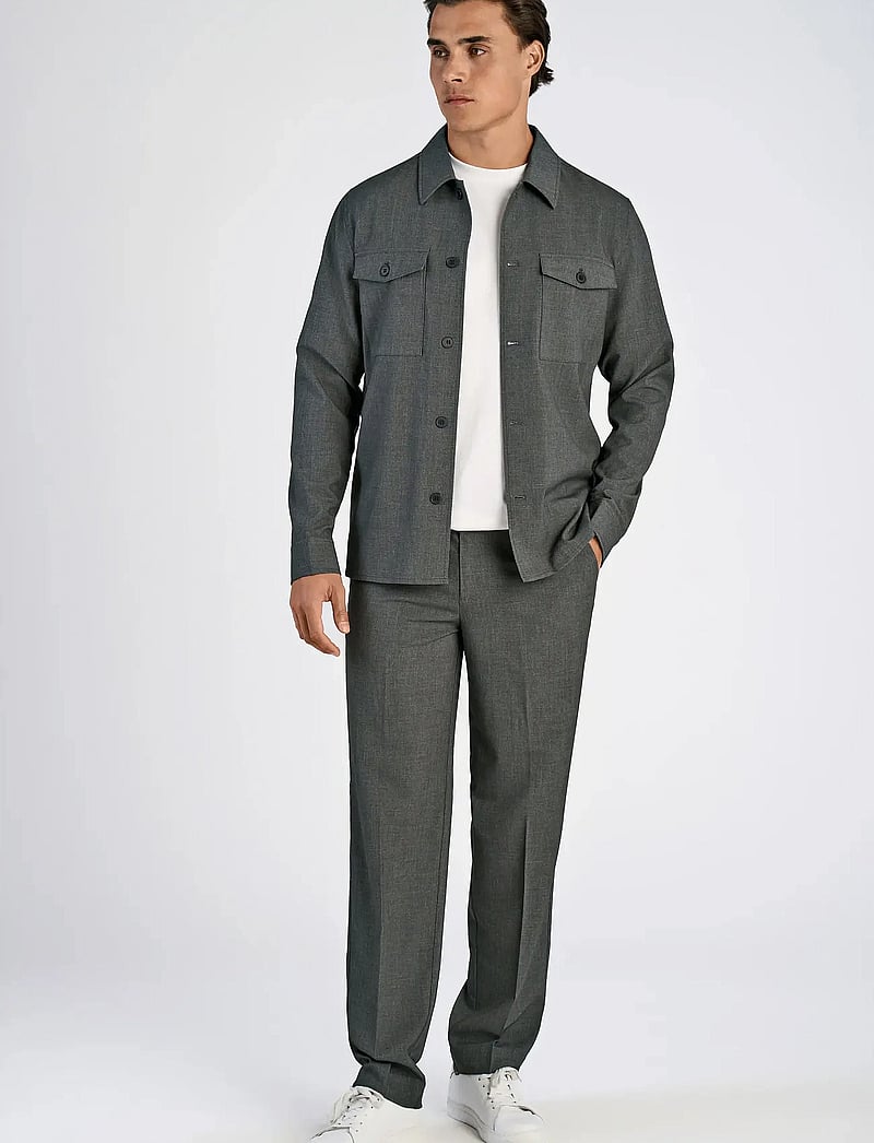 Lindbergh - Superflex overshirt - casual hemden - grey mix - 0