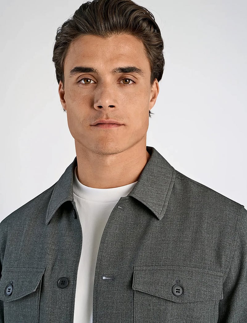 Lindbergh - Superflex overshirt - casual hemden - grey mix - 3