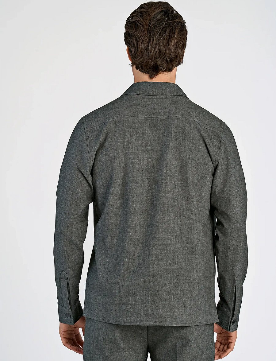 Lindbergh - Superflex overshirt - casual hemden - grey mix - 4
