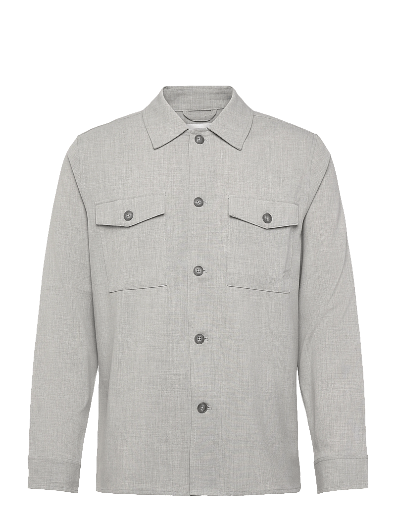 Lindbergh - Superflex overshirt - casual hemden - lt grey mix - 1