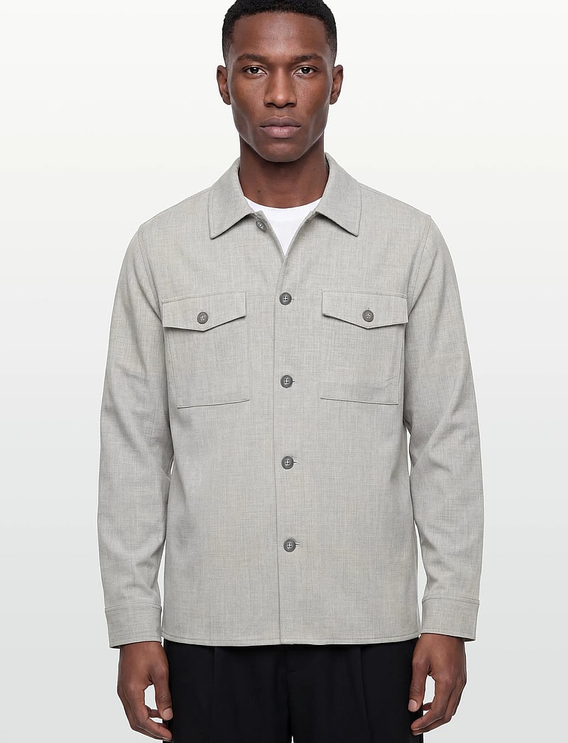 Lindbergh - Superflex overshirt - casual hemden - lt grey mix - 3