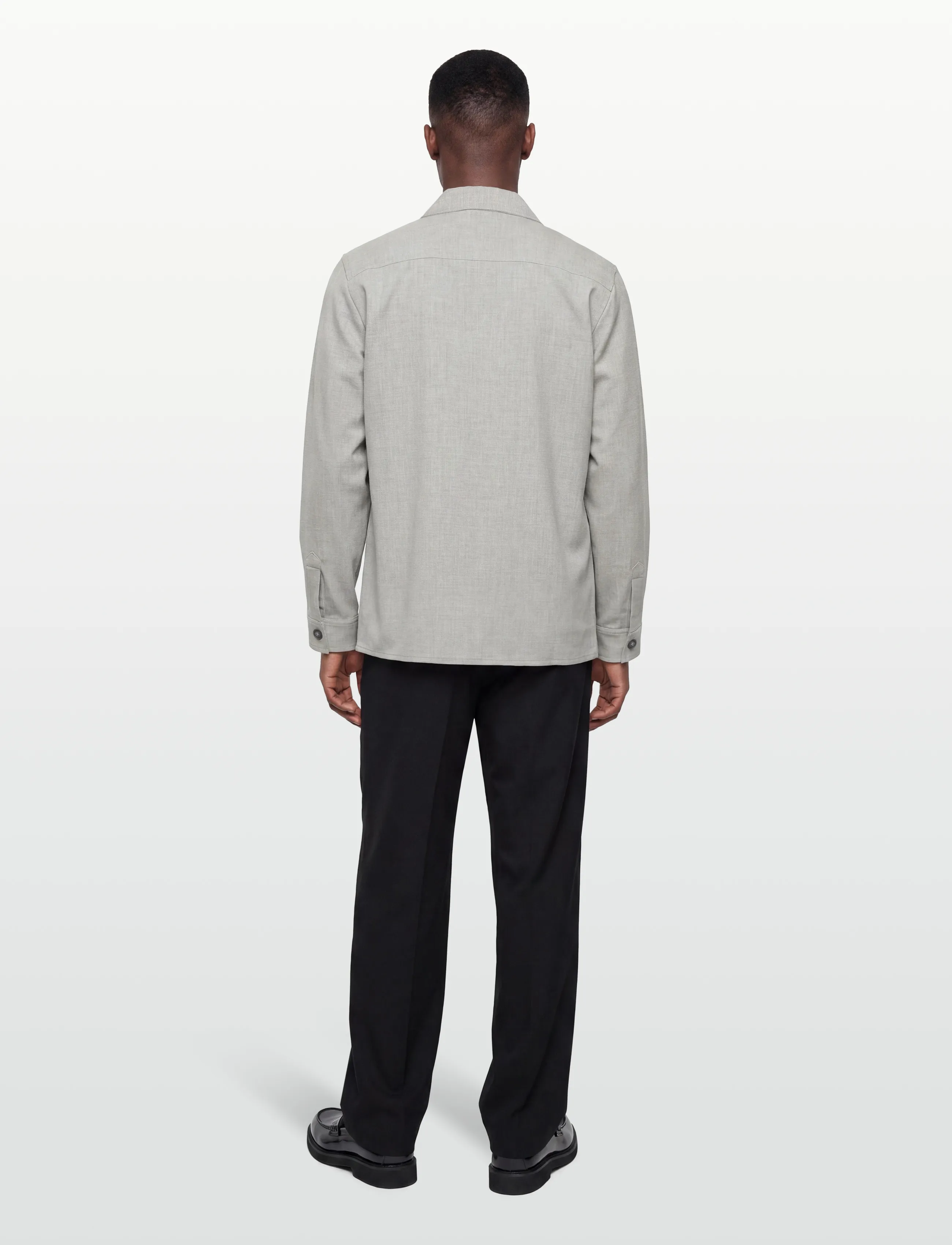Lindbergh - Superflex overshirt - casual shirts - lt grey mix - 4