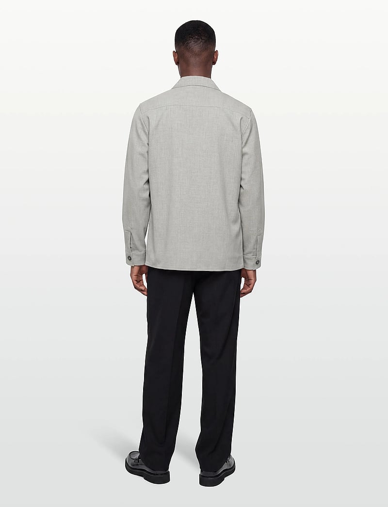 Lindbergh - Superflex overshirt - casual hemden - lt grey mix - 4