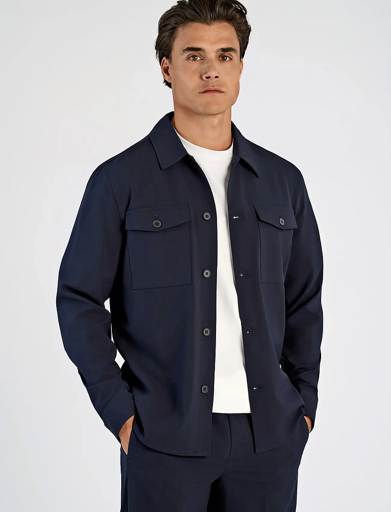 Lindbergh - Superflex overshirt - casual hemden - navy - 3