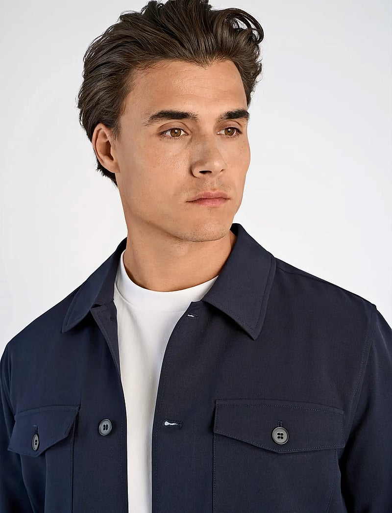 Lindbergh - Superflex overshirt - casual hemden - navy - 5