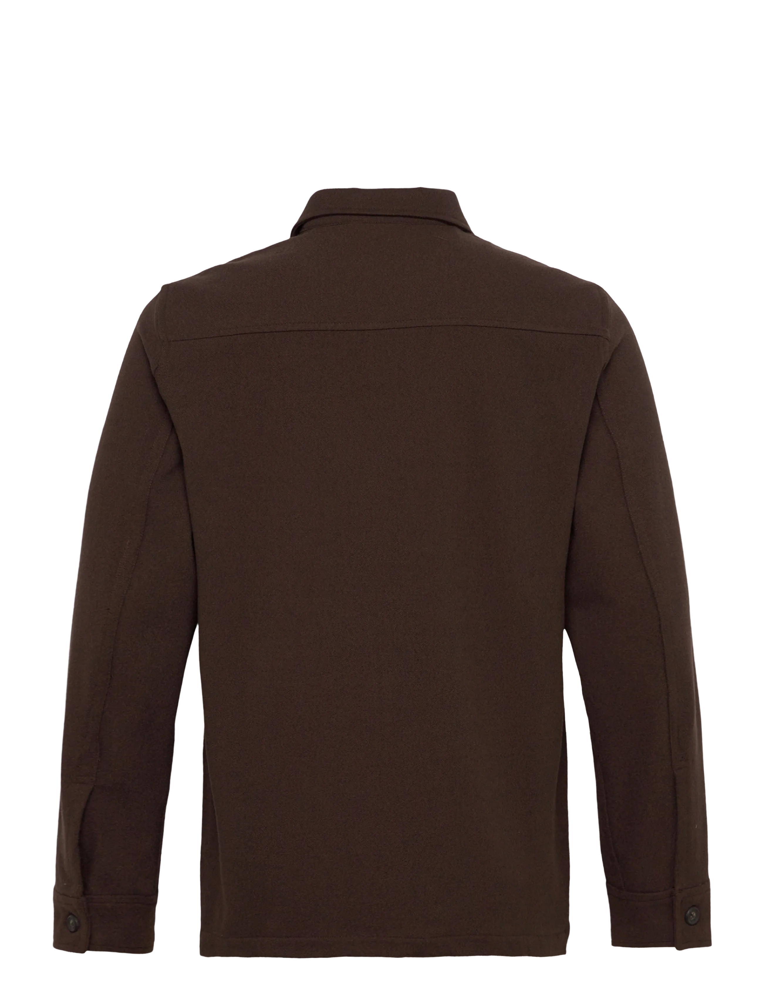 Lindbergh - Superflex brushed melange overshirt - kollektionen - brown mel - 2