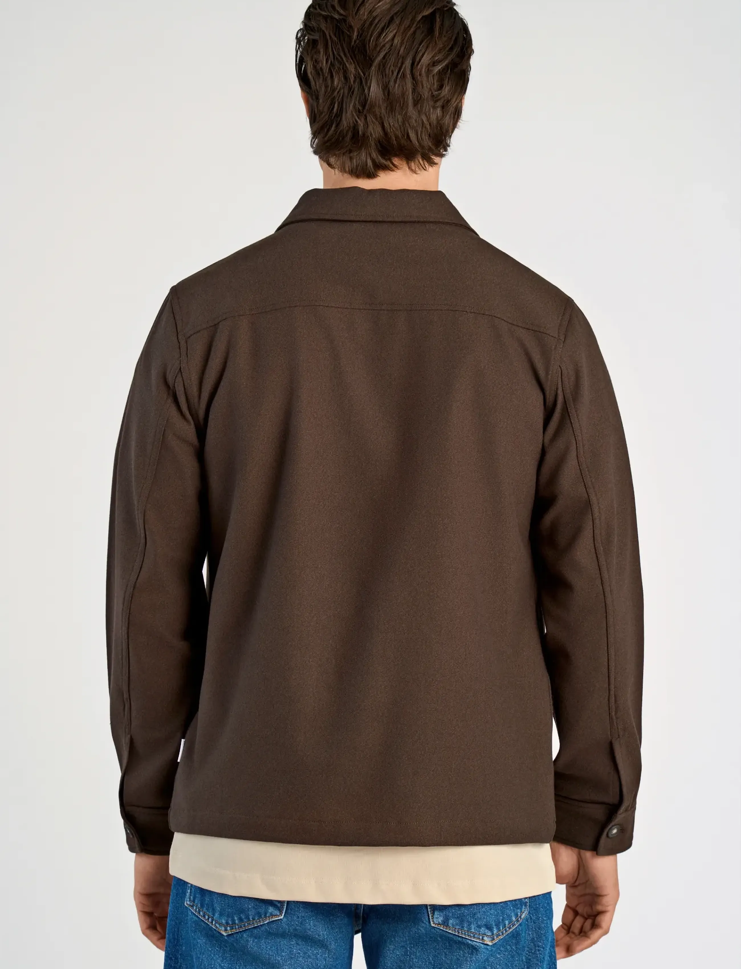 Lindbergh Superflex Brushed Melange Overshirt overshirts herr – bild 2