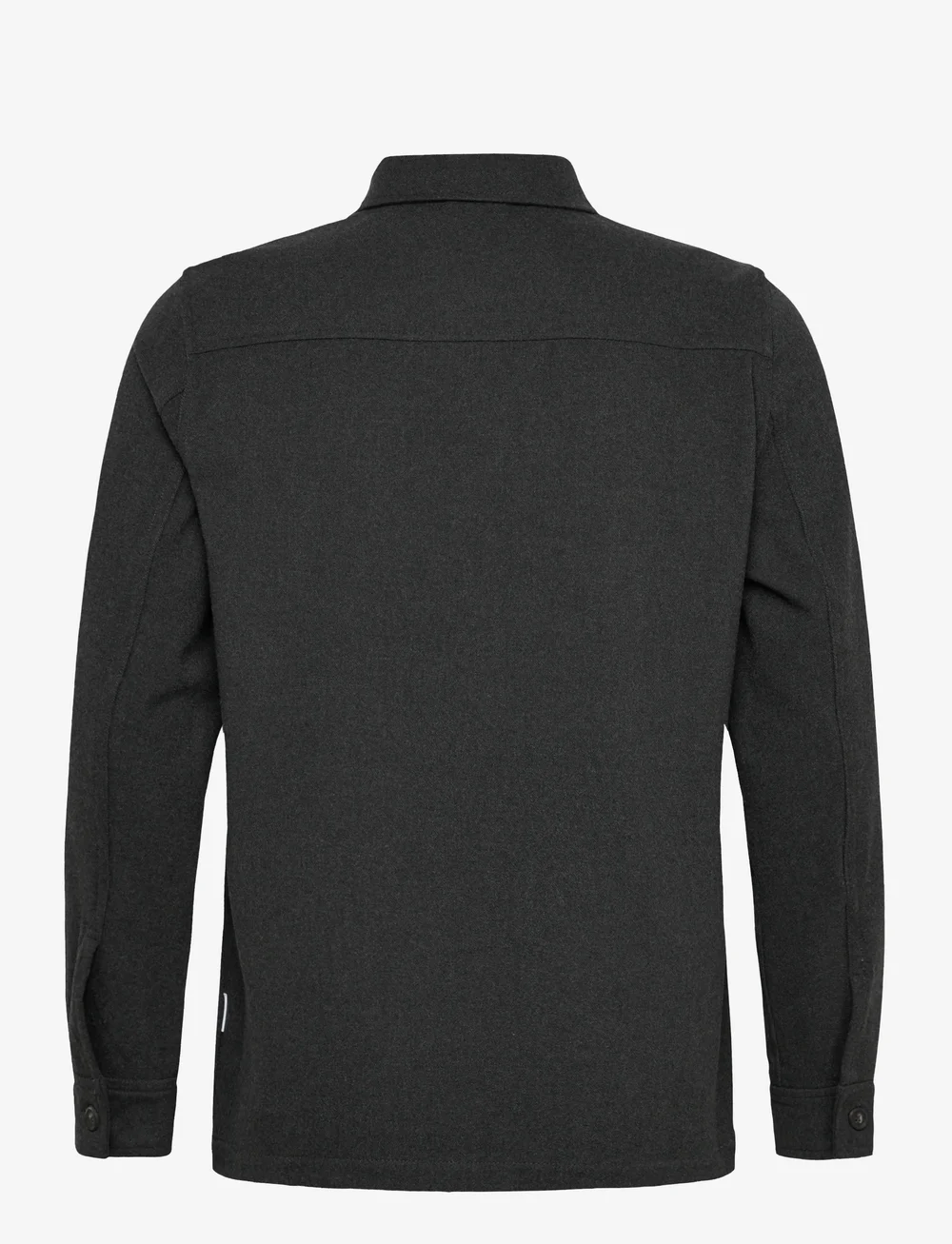 Lindbergh - Superflex brushed melange overshirt - kollektionen - dk grey mel - 1