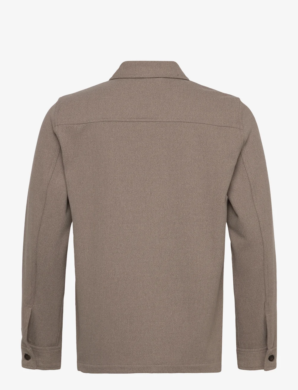 Lindbergh - Superflex brushed melange overshirt - kollektioner - stone mel - 1