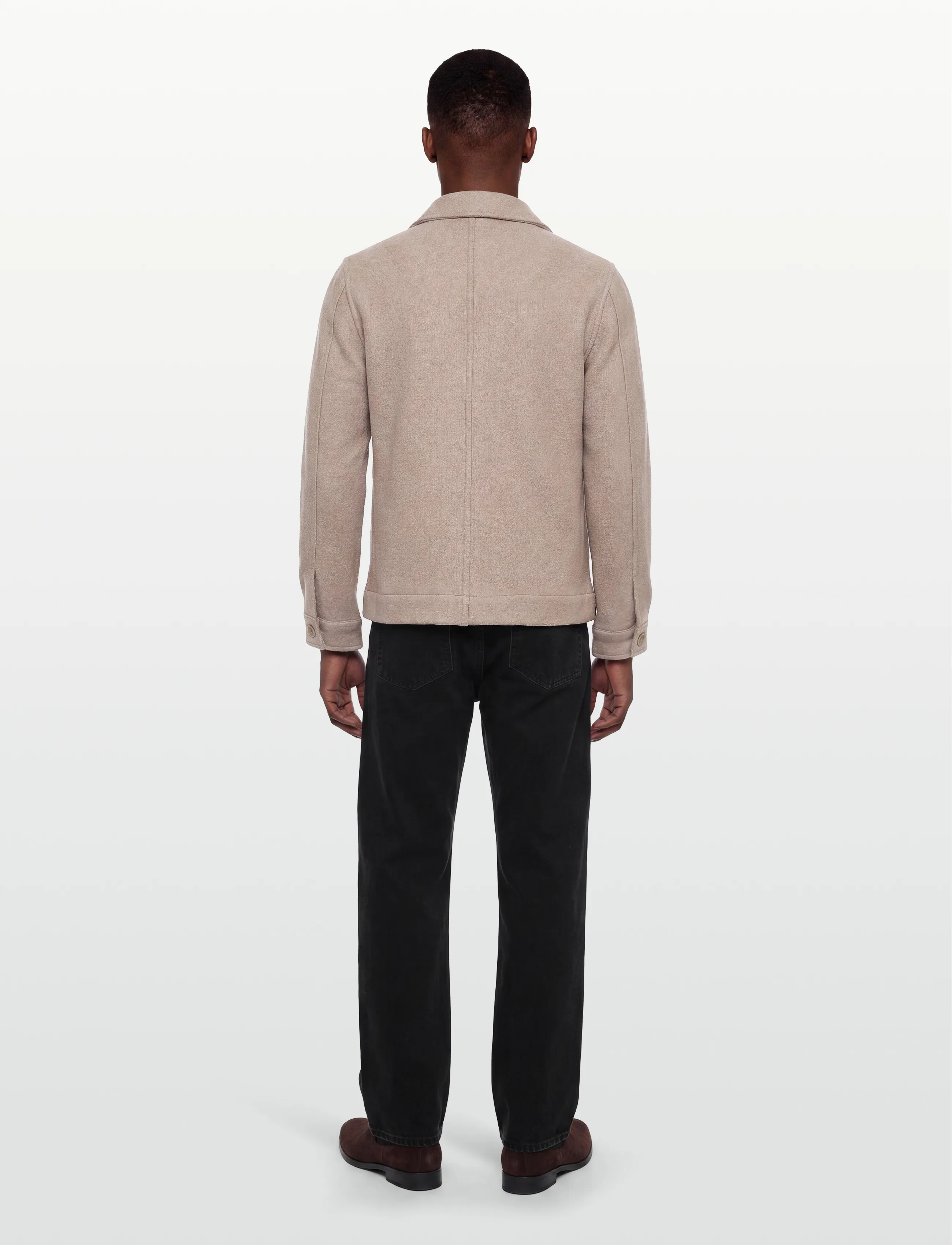 Wool Blend Zip Through Overshirt 3