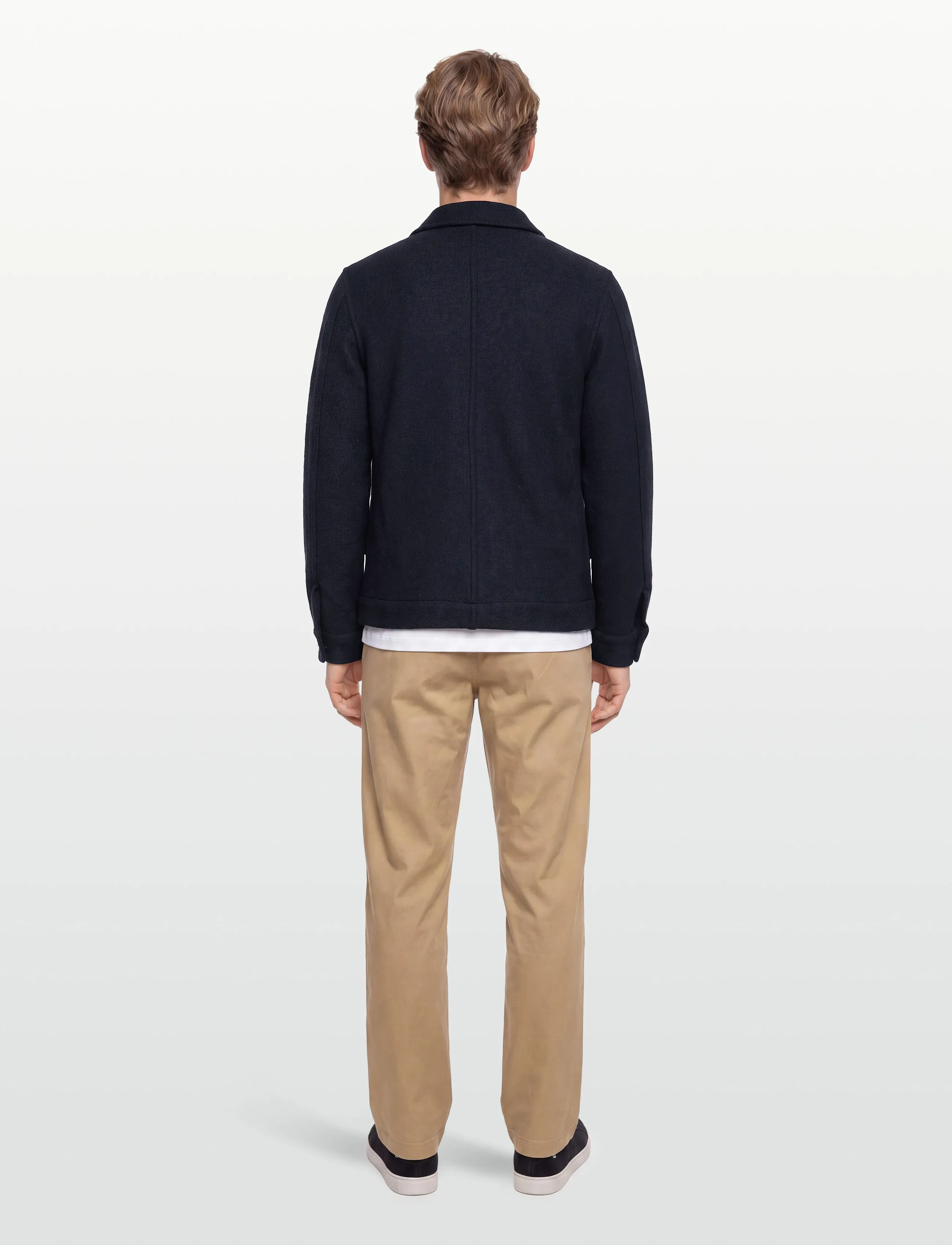 Wool Blend Zip Through Overshirt 3