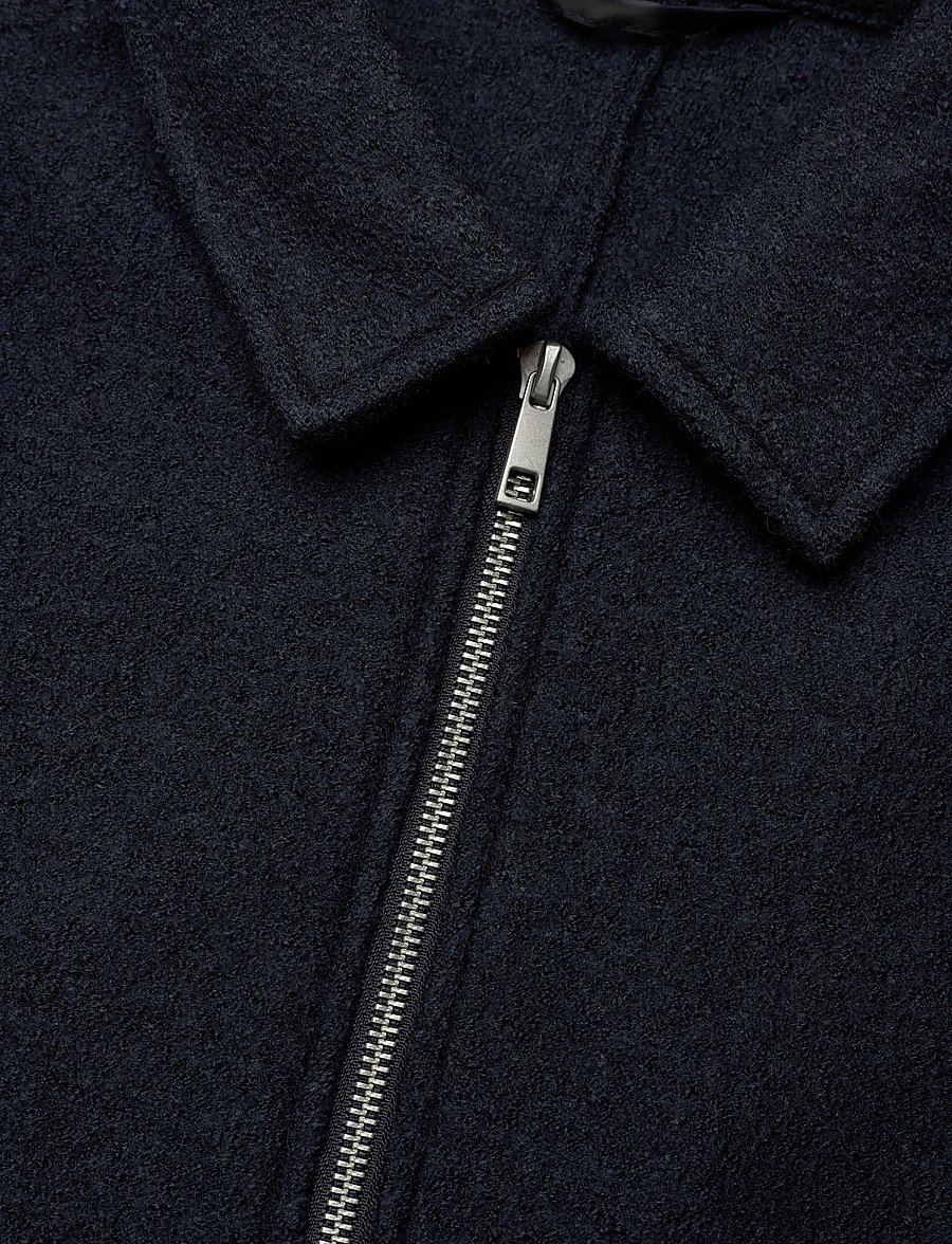 Lindbergh - Wool blend zip through overshirt - pavasara jakas - navy - 2